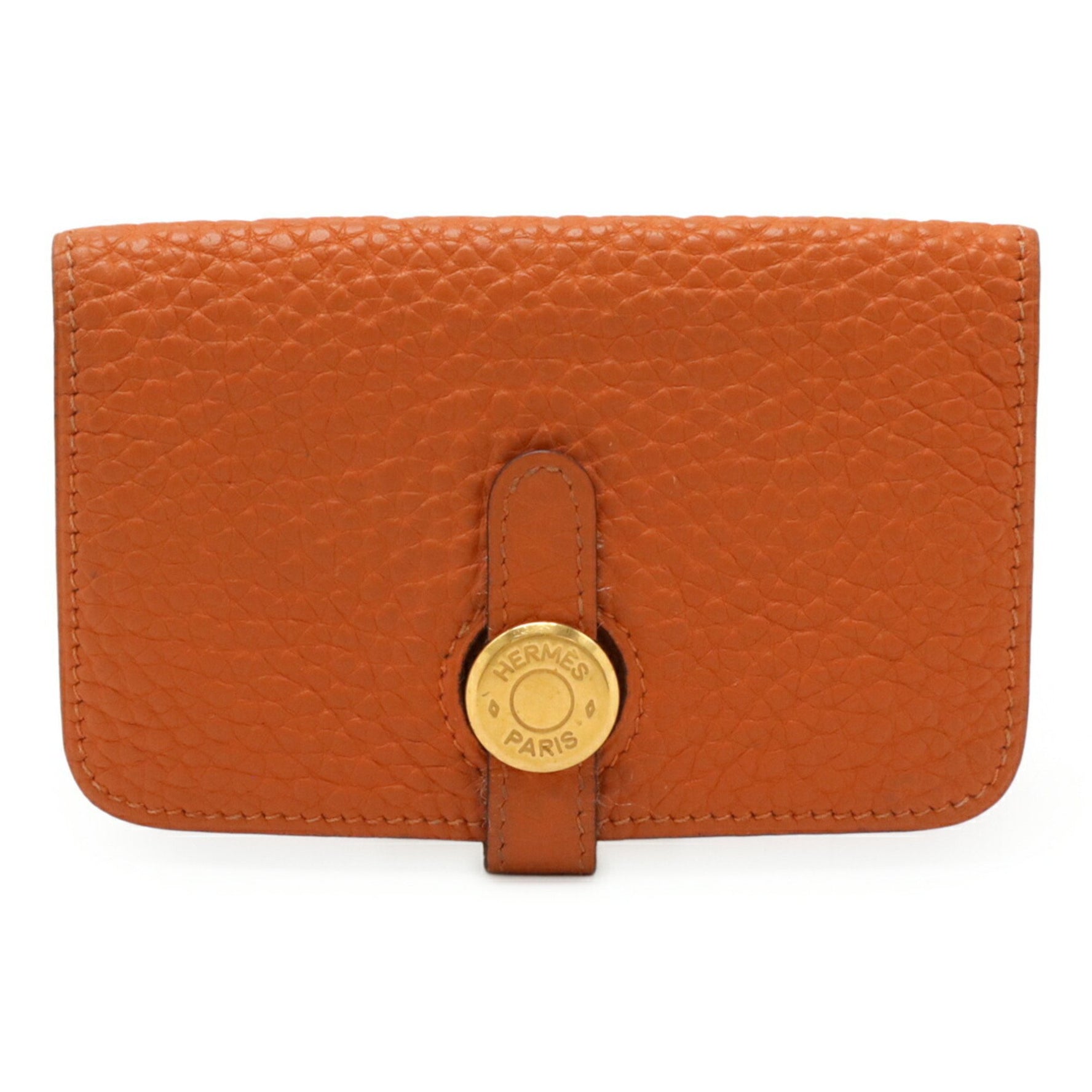 HERMES Dogon Key Case, Coin Purse, Card Togo Leather, H Stamp