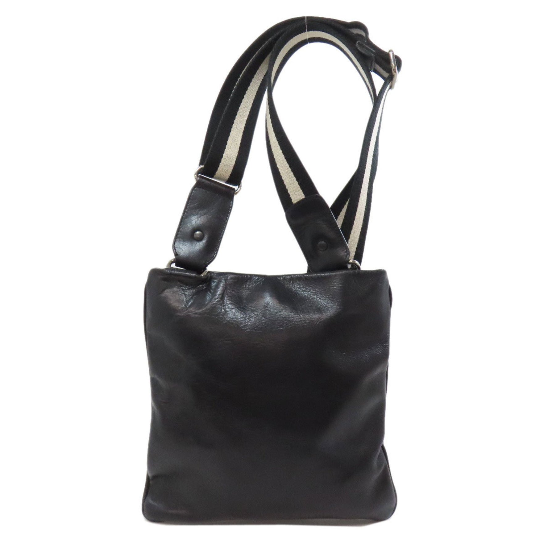 BALLY Design Shoulder Bag Leather Women's