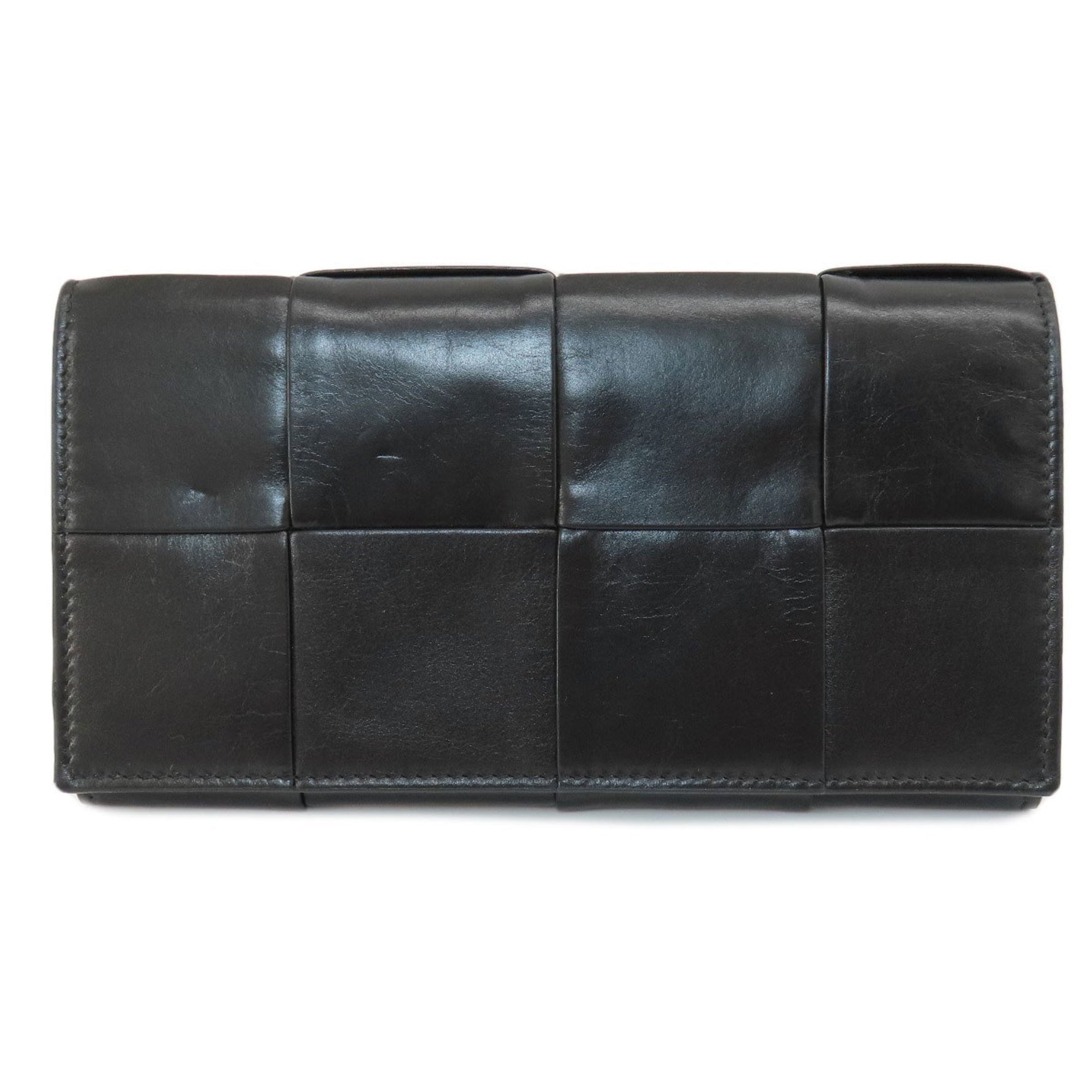 Bottega Veneta Maxi Intrecciato Long Wallet Leather