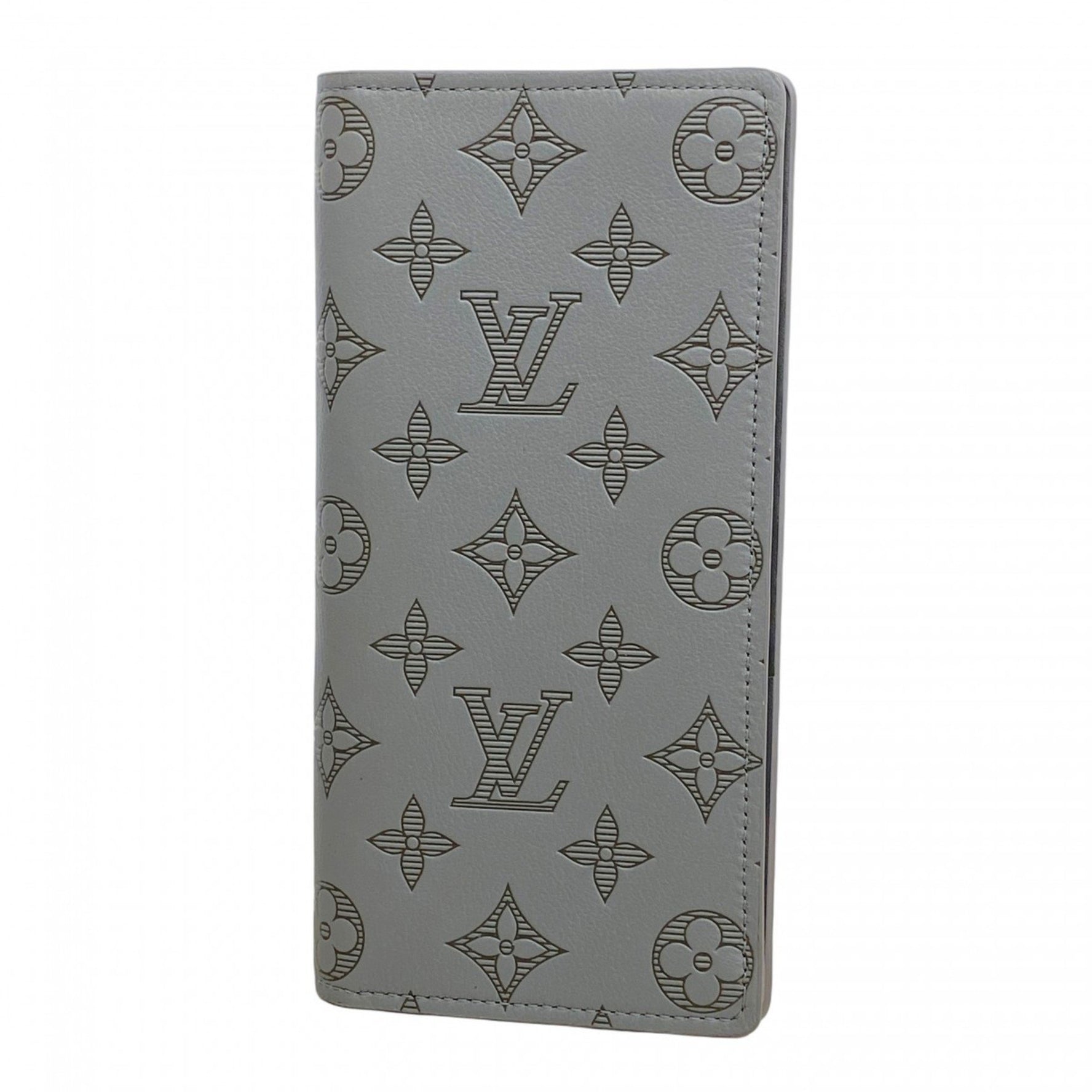 Louis Vuitton Monogram Shadow Portefeuille Brazza Long Wallet