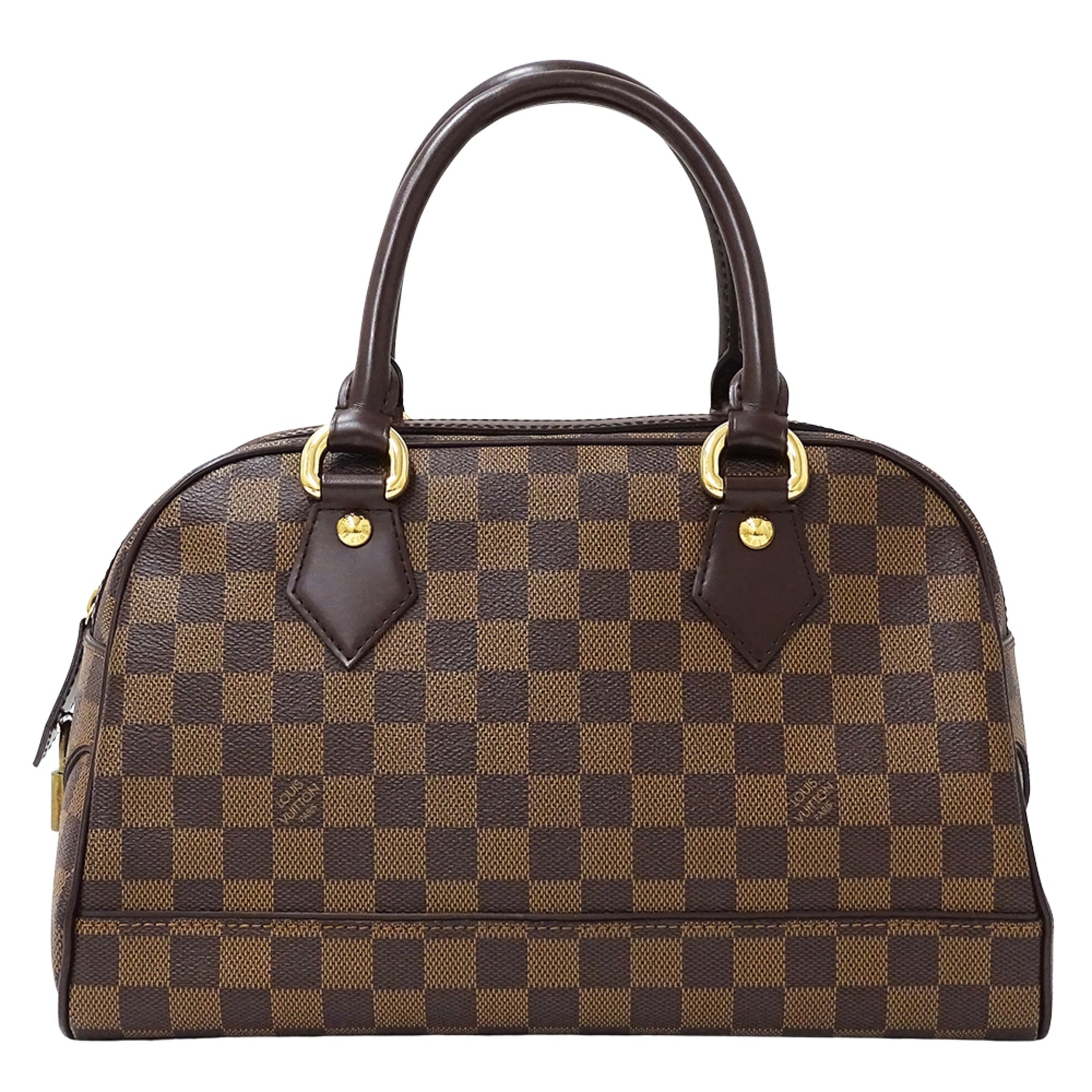 Louis Vuitton Damier Bag Brand Handbag Duomo Brown