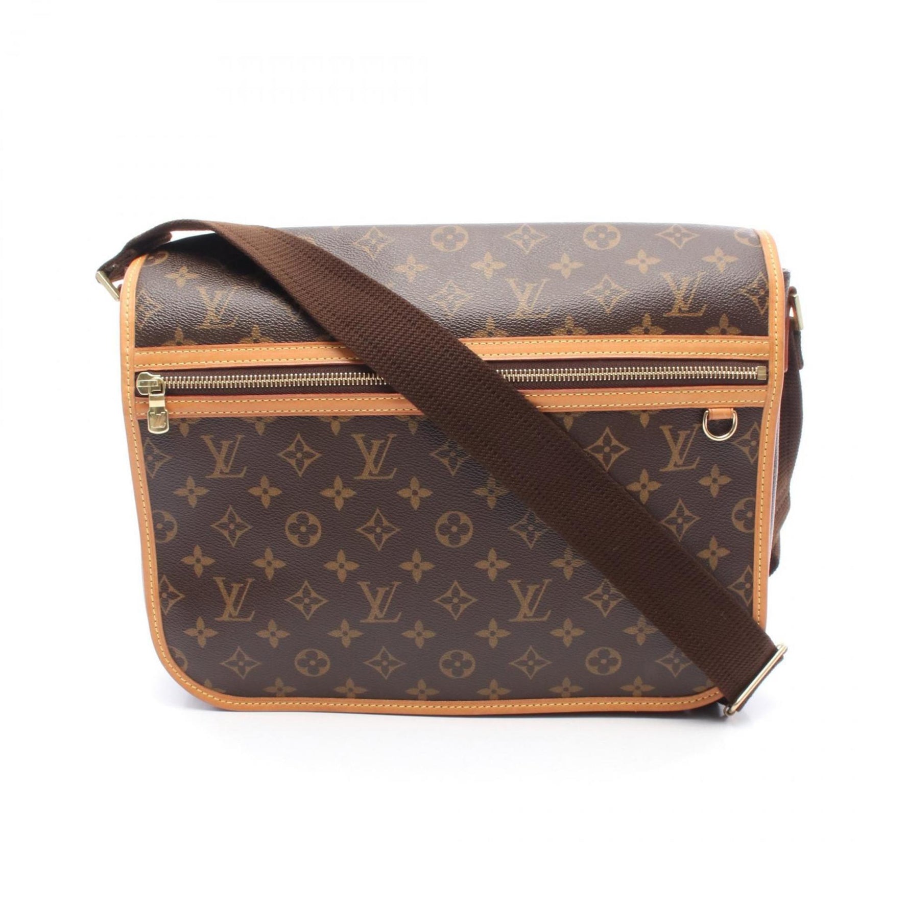 Louis Vuitton Bosphore Messenger Bag, GM, Coated Canvas and Leather, Monogram, Women