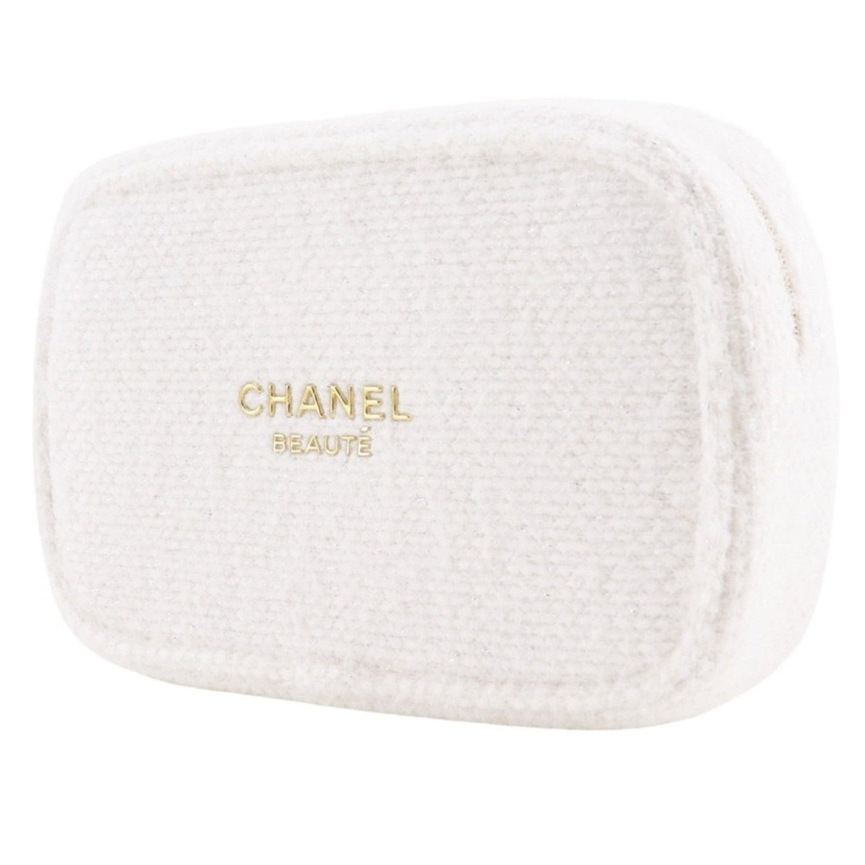 CHANEL 2024 Christmas Coffret Novelty Pouch, Tweed with Zipper