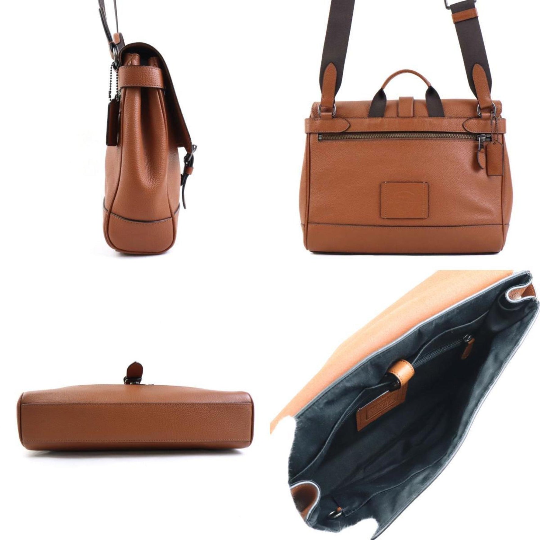 COACH shoulder bag leather