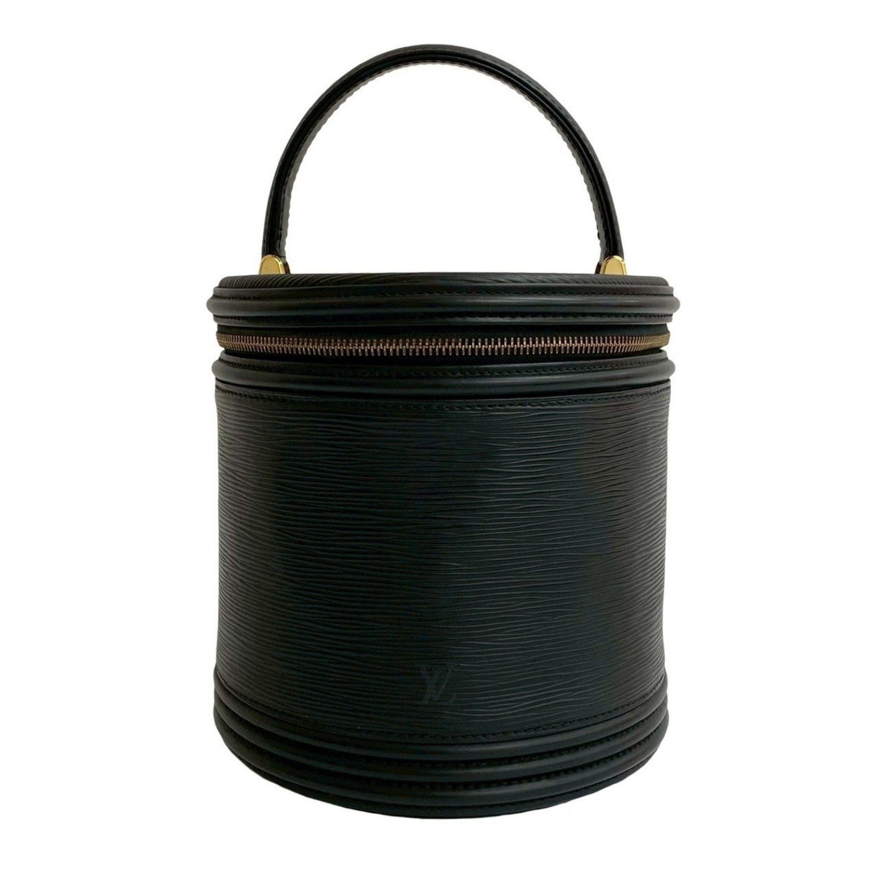 LOUIS VUITTON Vintage Cannes Epi Leather Handbag Vanity Bag Noir