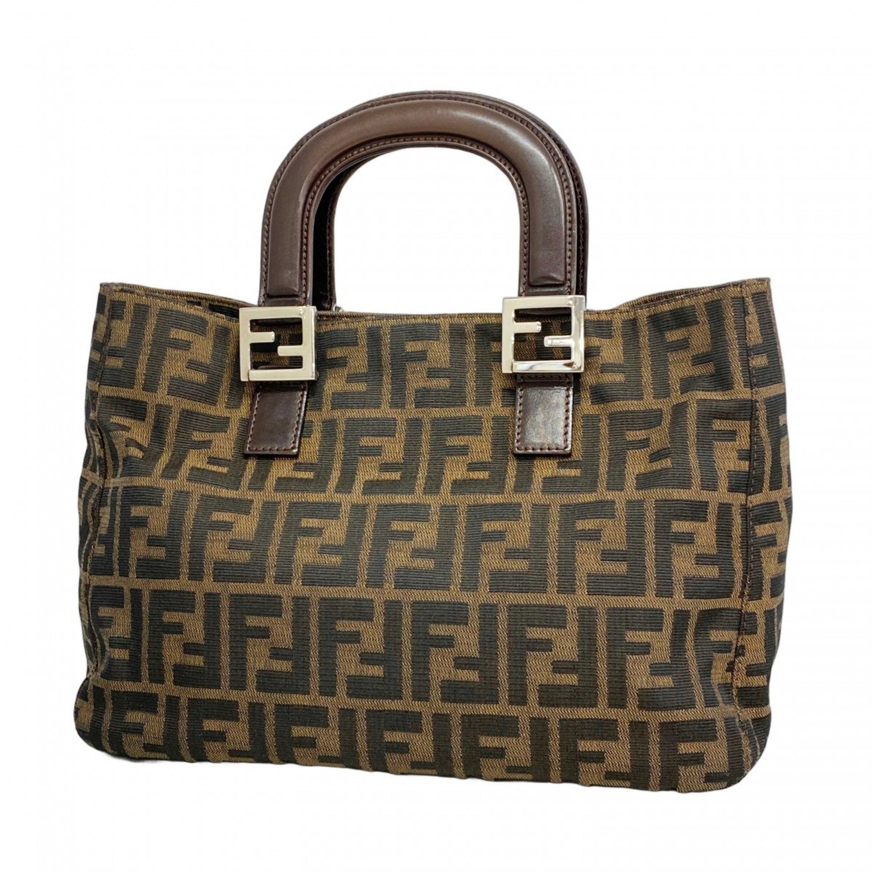 Fendi Zucca nylon canvas handbag in