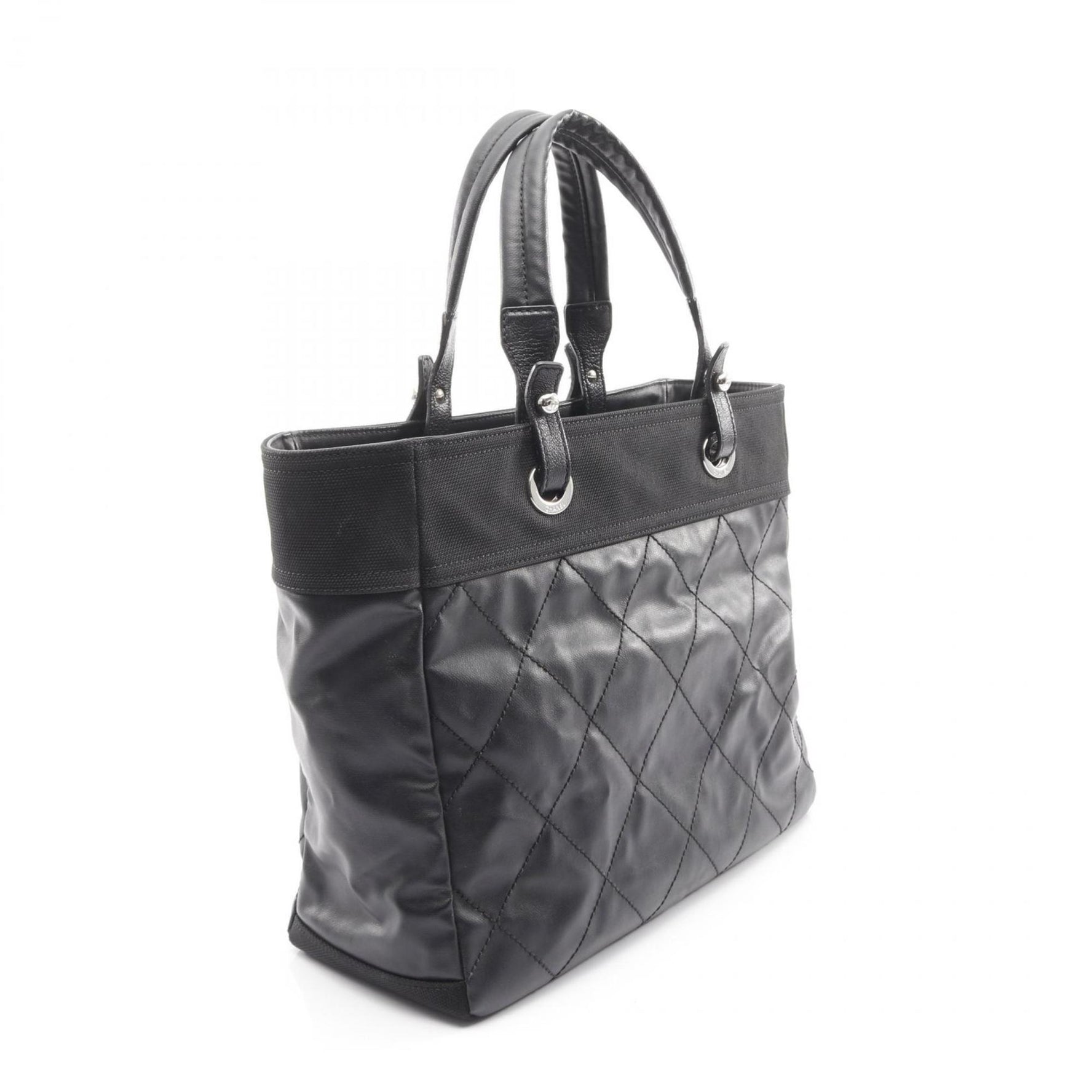 CHANEL Paris-Biarritz MM Tote Bag, Coated Canvas and Leather