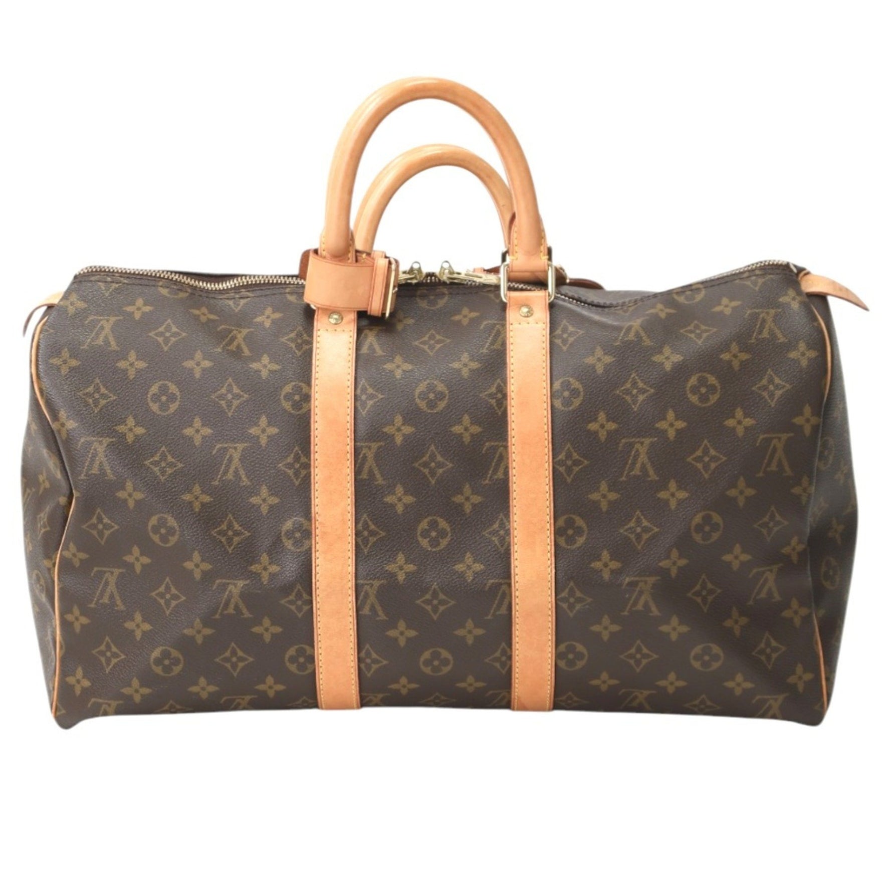Louis Vuitton Boston Bag Monogram Keepall 45 Canvas M41428 Brown LV