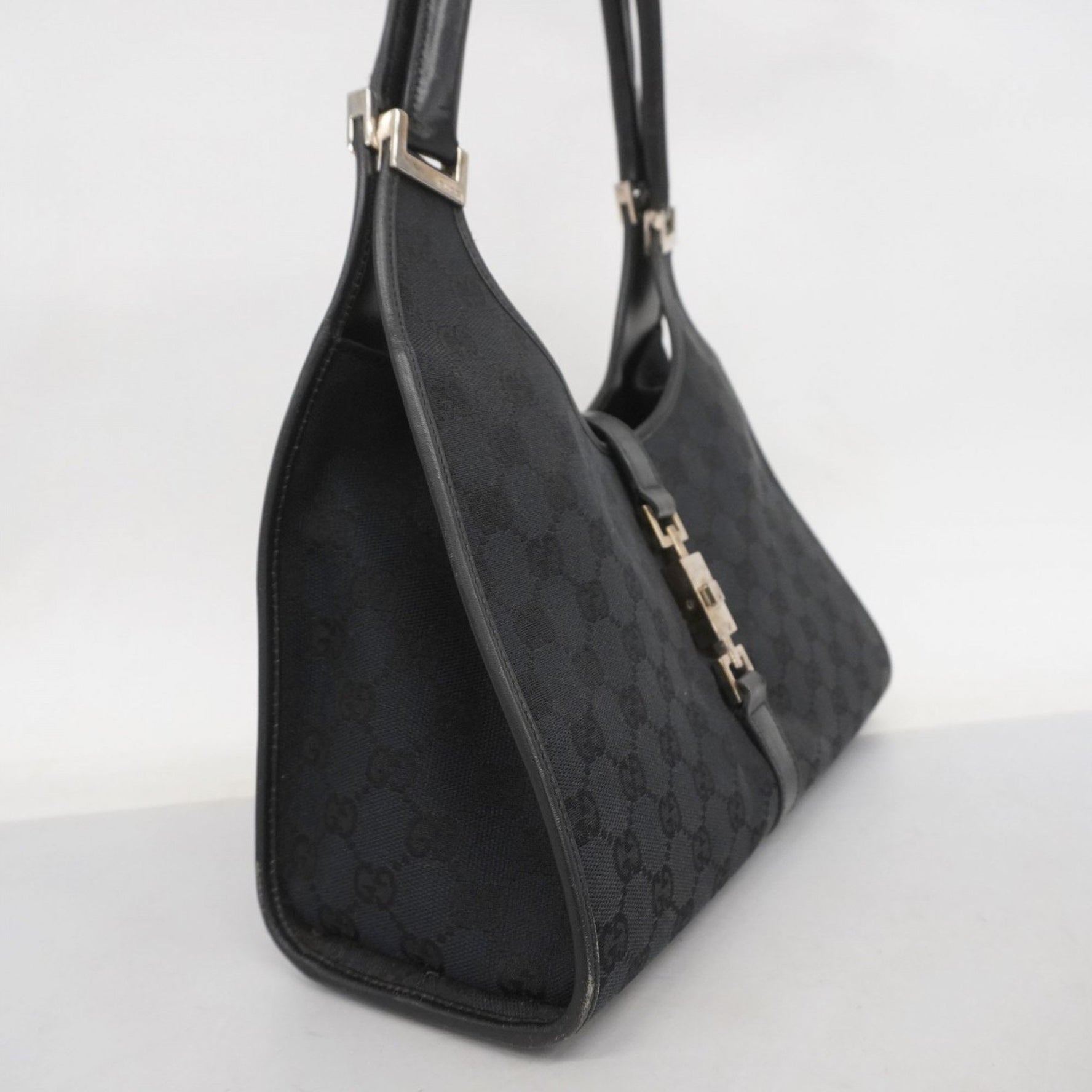 Gucci GG Canvas Handbag 002 1067 Black Women's