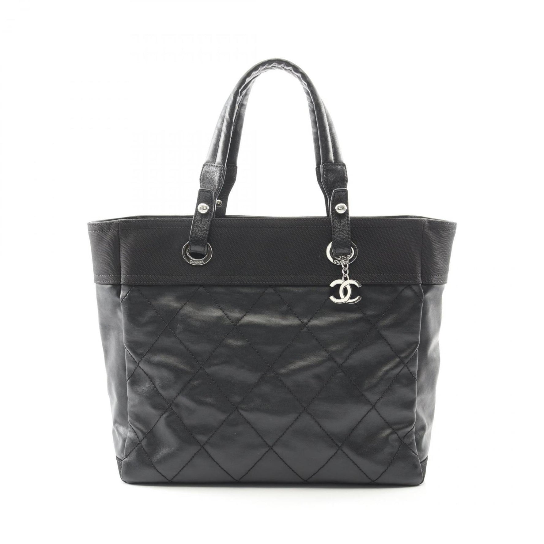 CHANEL Paris-Biarritz MM Tote Bag, Coated Canvas and Leather