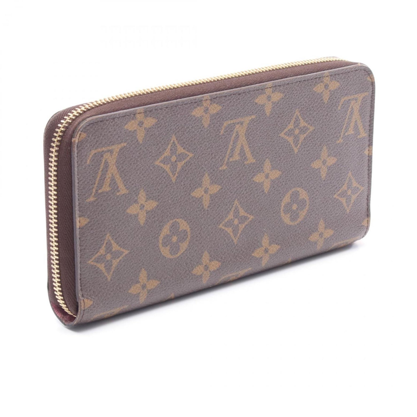 Louis Vuitton Zippy Wallet, Round Long Coated Canvas, Monogram Vivienne, Brown Multicolor