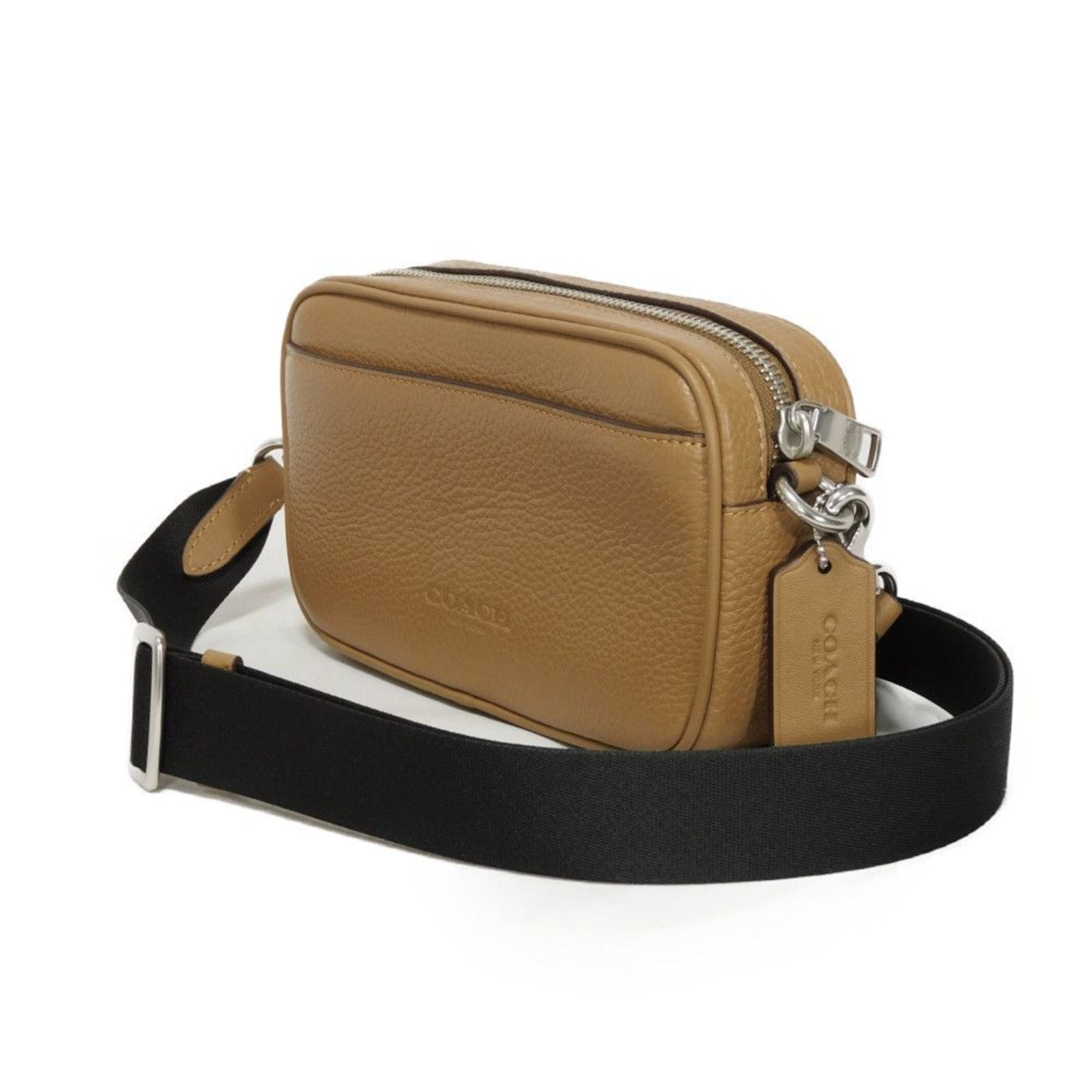 COACH Shoulder Bag Jayden Crossbody Current Pochette Unused Embossed Light Saddle