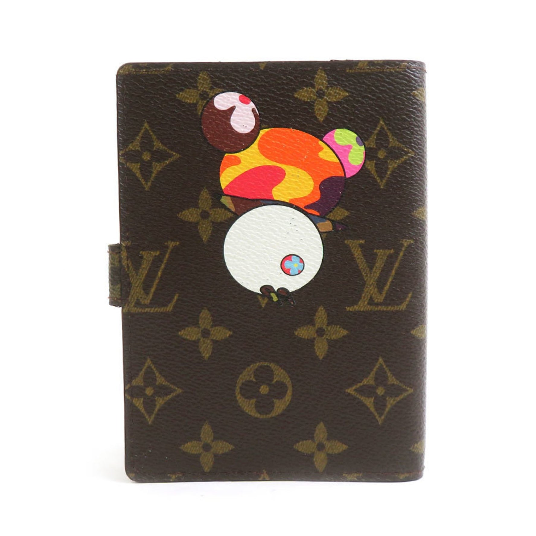 Louis Vuitton Notebook Cover Monogram Panda Agenda PM Canvas Brown Multicolor Gold