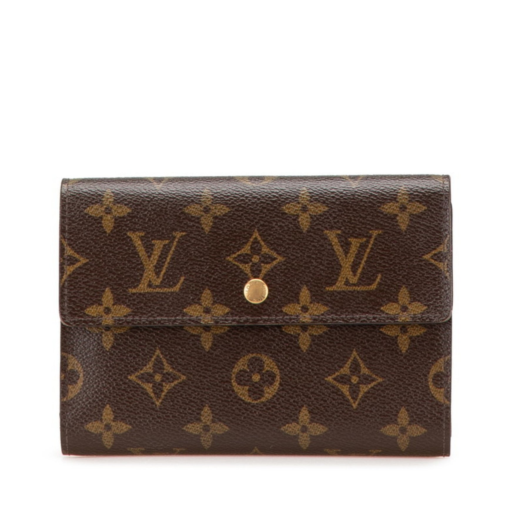 Louis Vuitton Monogram Porte Tresor Etui Papier Long Wallet Leather