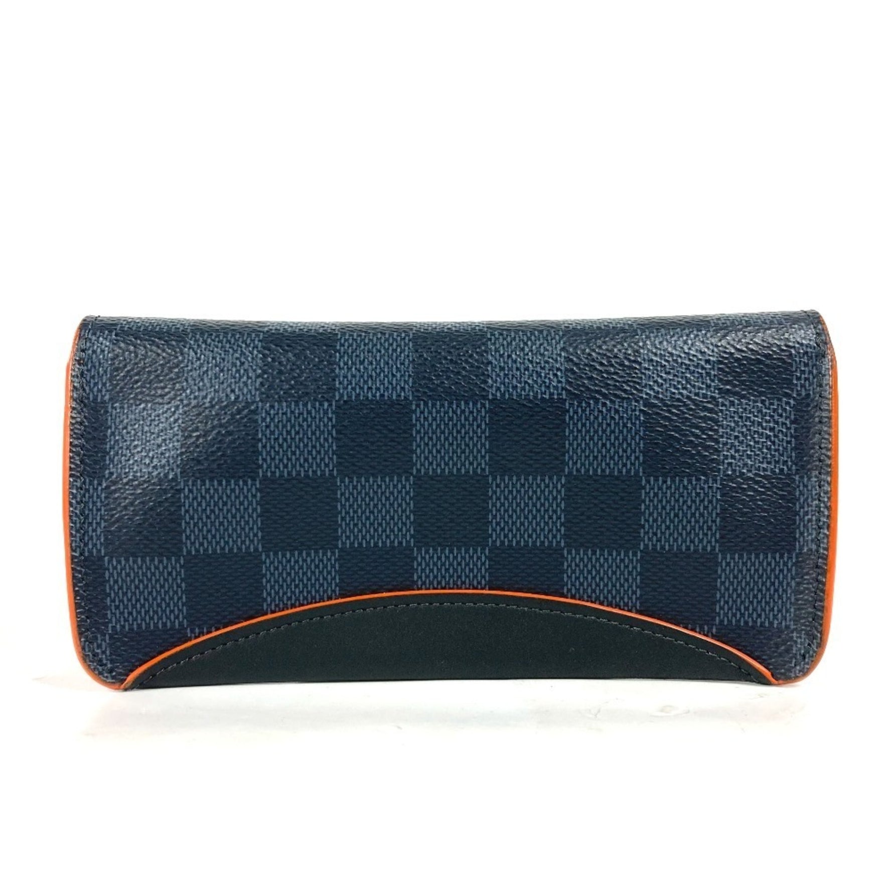 Louis Vuitton Damier Cobalt Etui Lunette Woody Eyewear Glasses Case Sunglasses Pouch Canvas Men's Navy