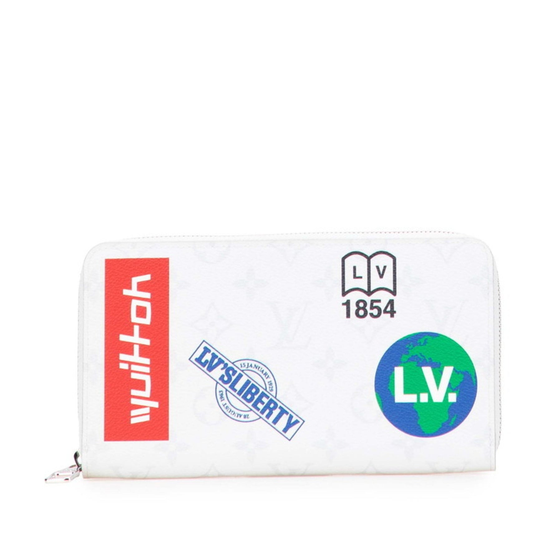 Louis Vuitton Monogram Logo Zippy Organizer Round Zipper Long Wallet Leather LOUIS VUITTON