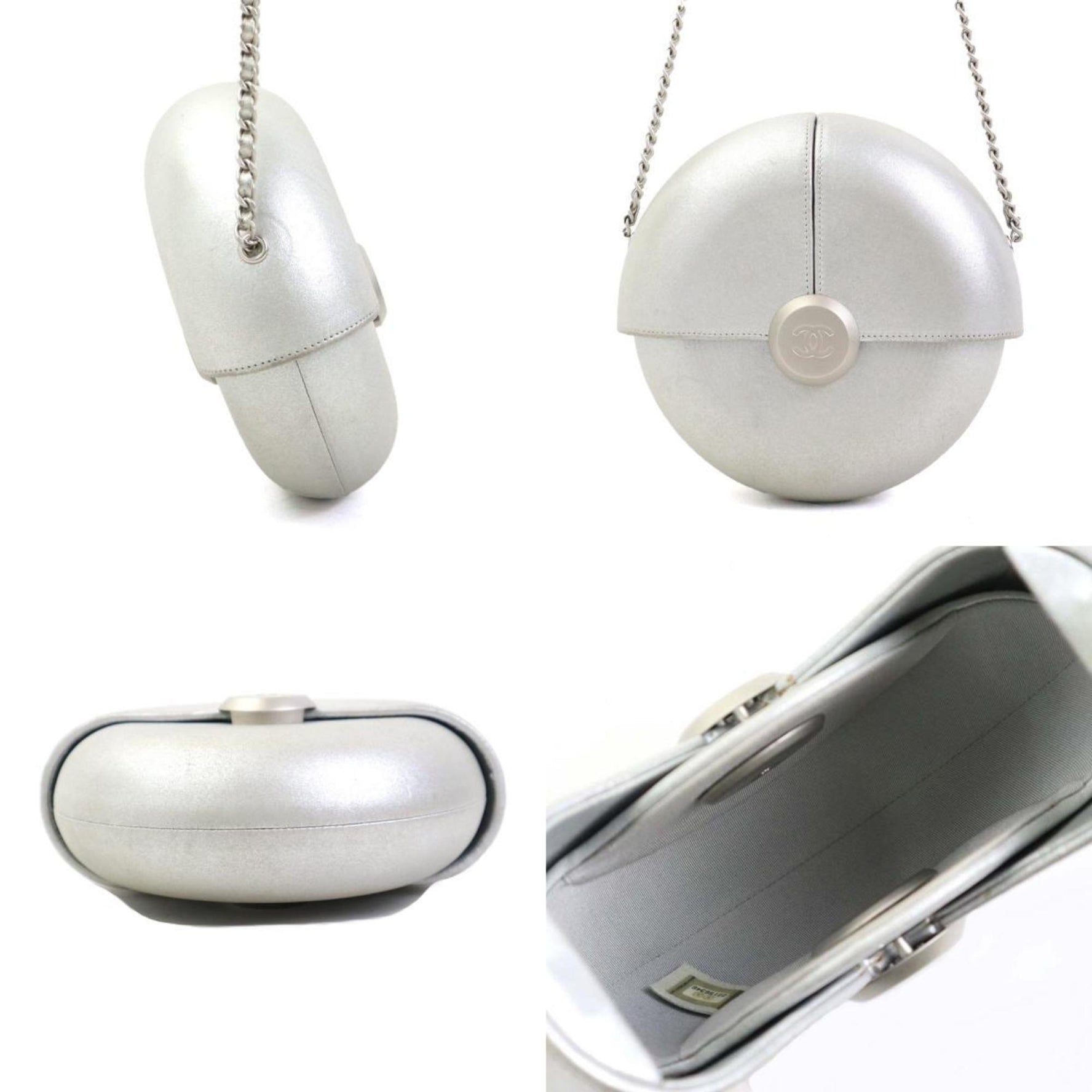 CHANEL Shoulder Bag Evening In The Air Lambskin