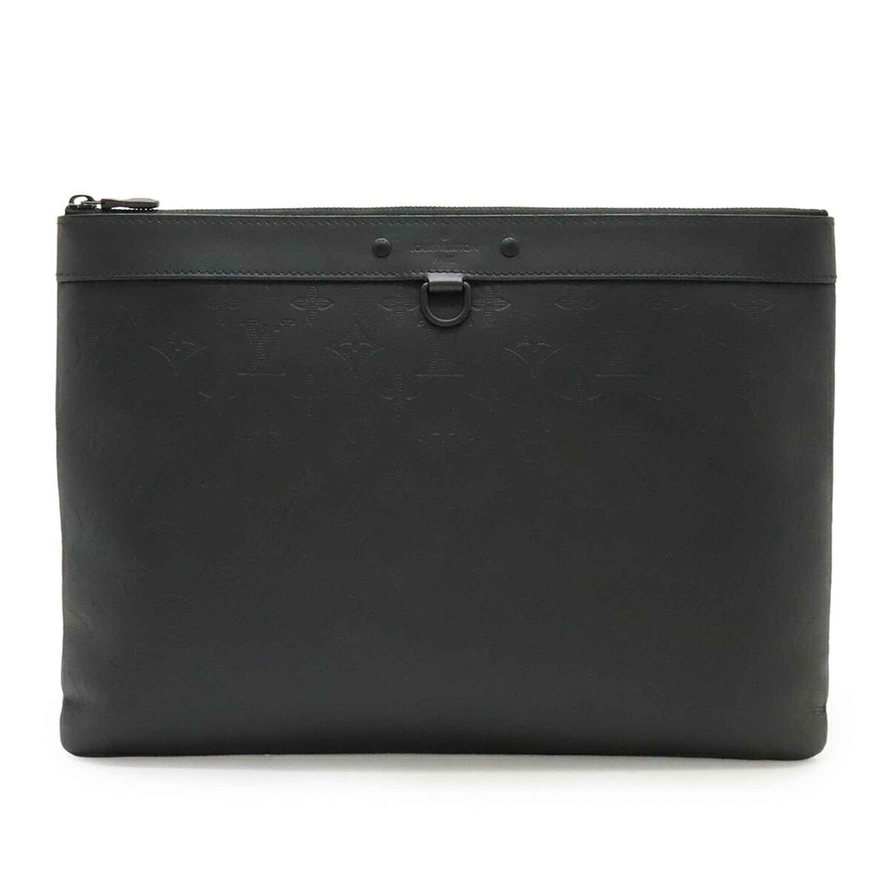 LOUIS VUITTON Monogram Shadow Pochette Discovery Clutch Bag/Second Bag