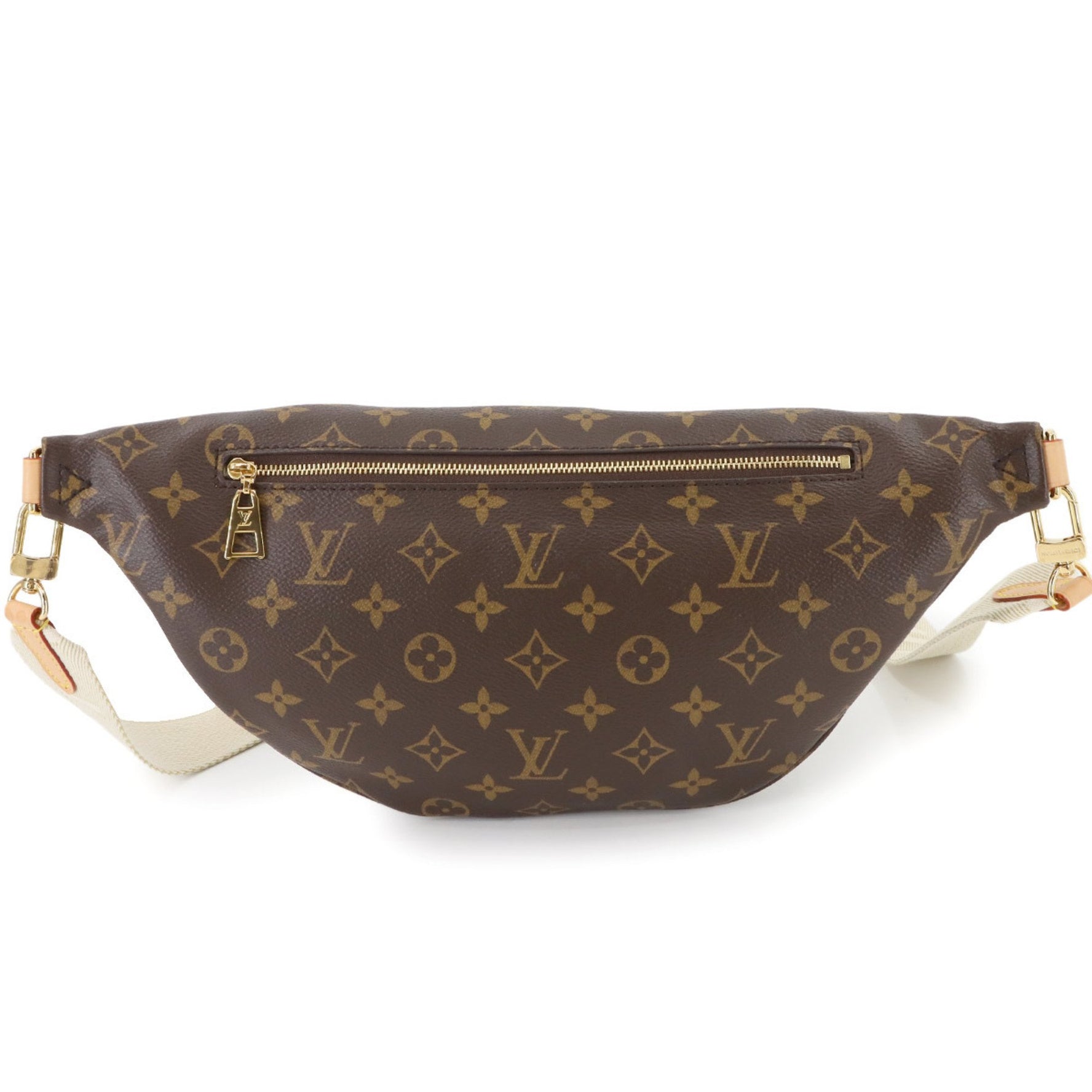 Louis Vuitton Monogram High Rise Body Bag, Brown with Gold Hardware, RFID
