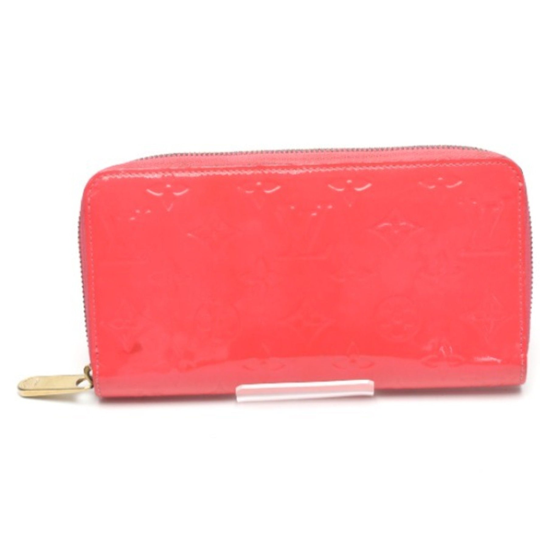 Louis Vuitton LV Round Zipper Vernis Zippy Wallet Rose Rich Long