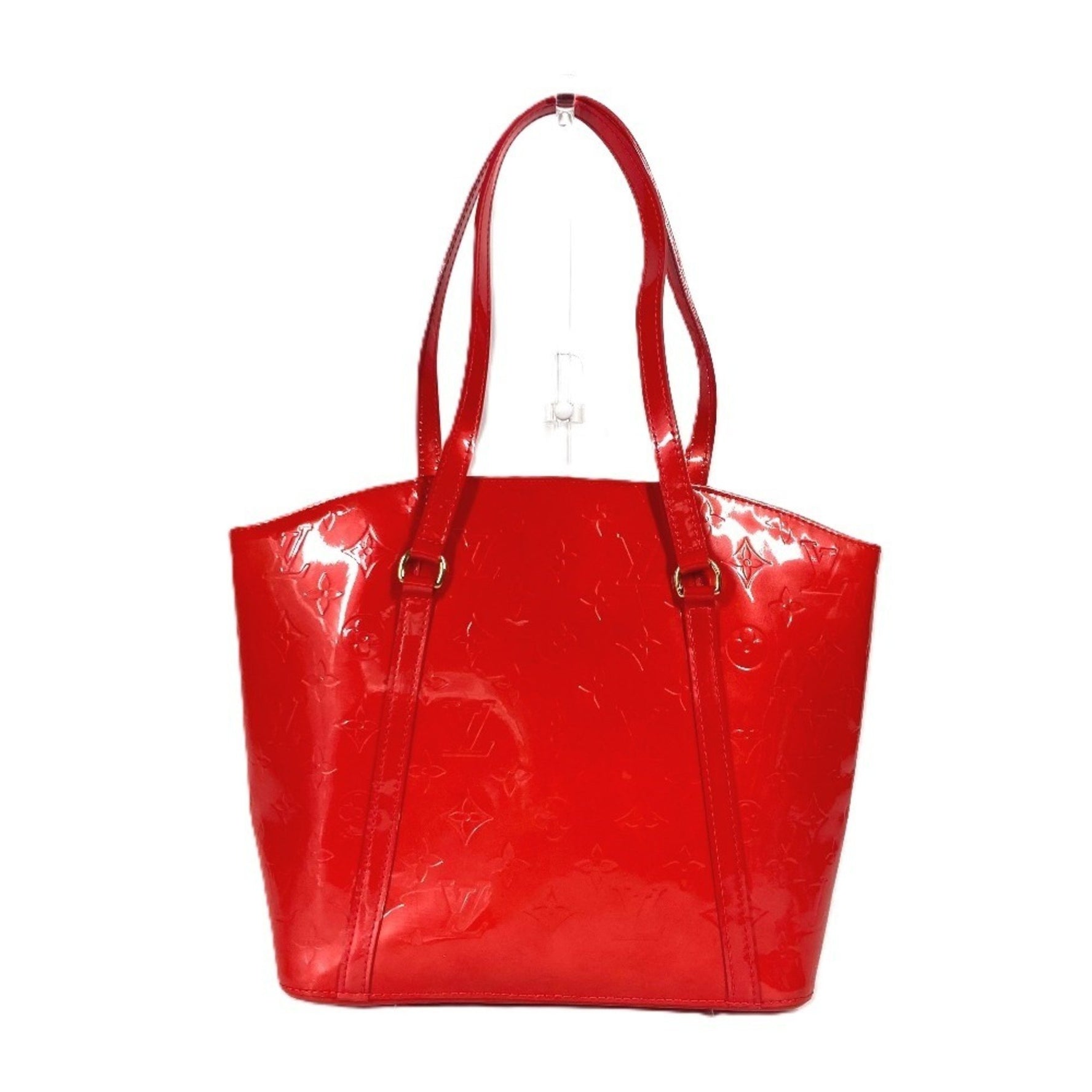 Louis Vuitton Monogram Vernis Avalon MM Crossbody Bag Tote Shoulder Rouge Grenadine Red