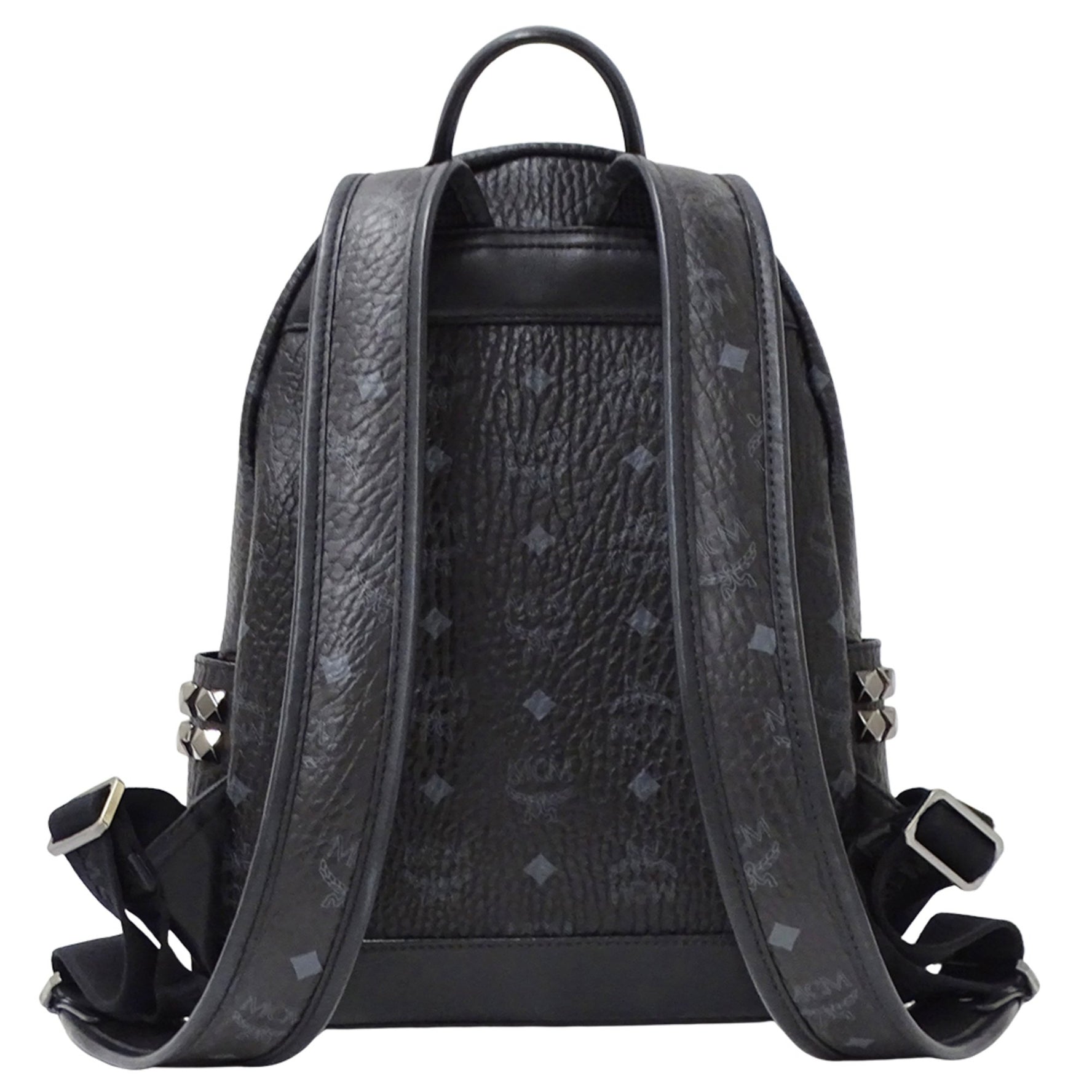 MCM Visetos Side Stud Backpack in Coated Canvas