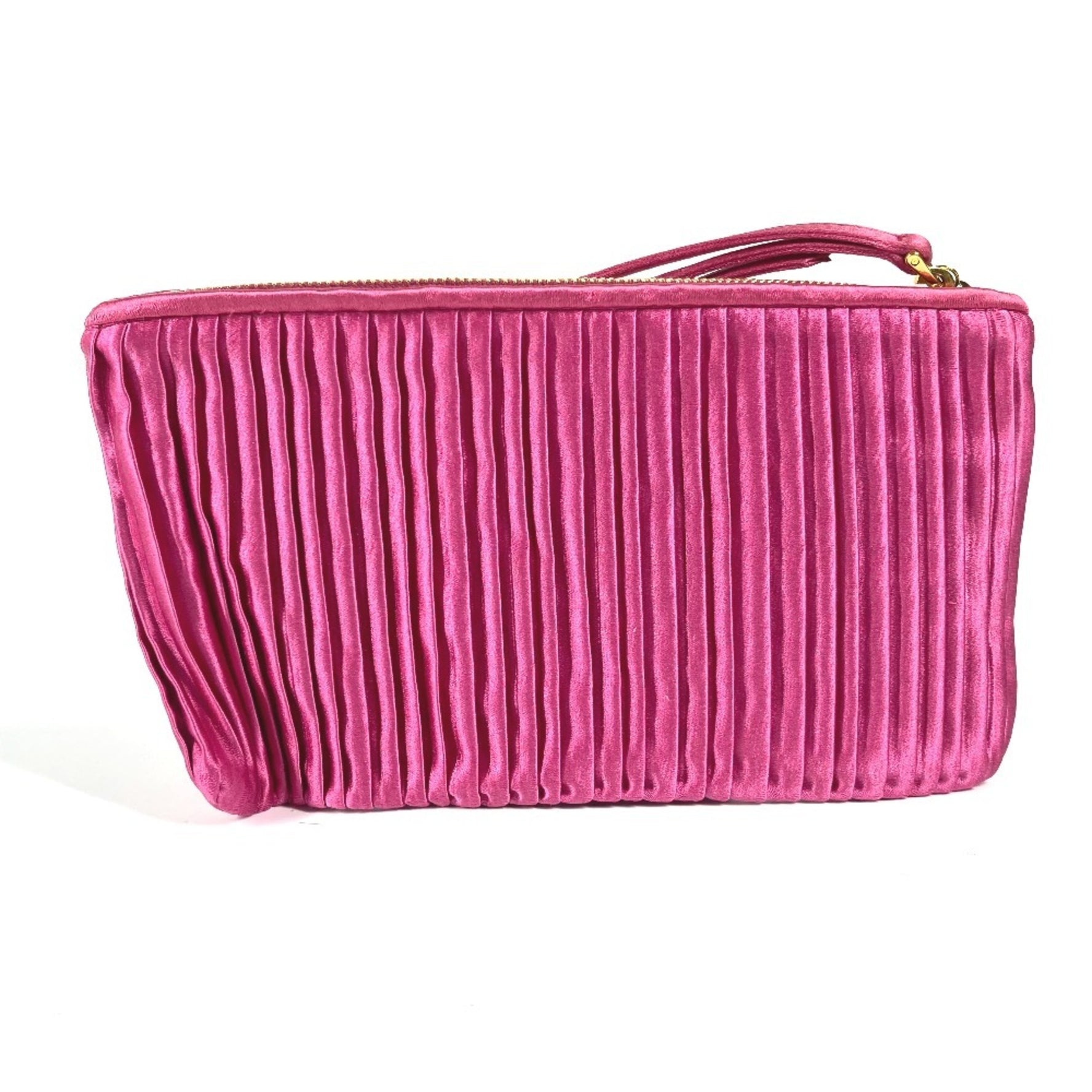 Miu Miu MIU Miu Logo Bag with Strap Pouch Clutch Rayon Silk