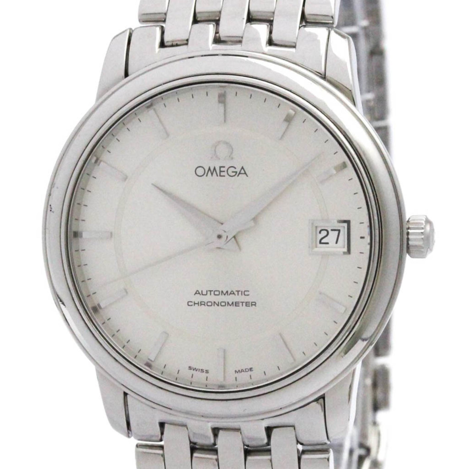 OMEGA De Ville Prestige Steel Automatic Mes Watch 4500.31 Polished