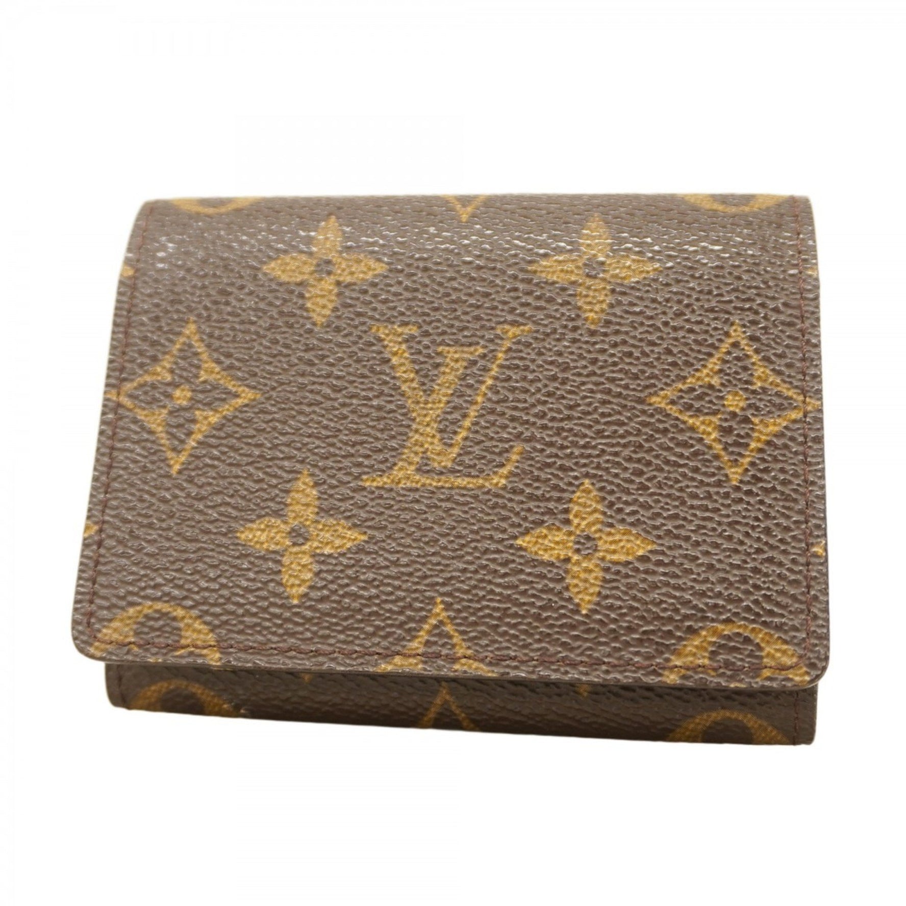 Louis Vuitton Monogram Envelope Carte de Visite Business Card Case M62920 Brown Men's/Women's