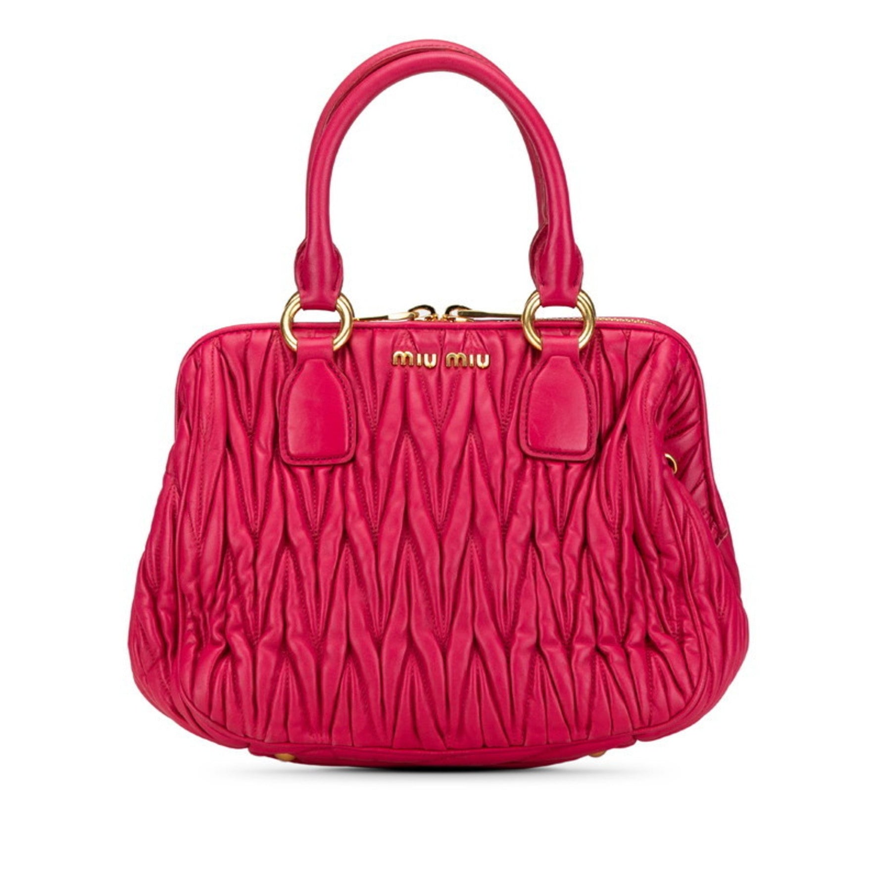 Miu Miu Miu Matelasse Handbag Leather MIUMIU