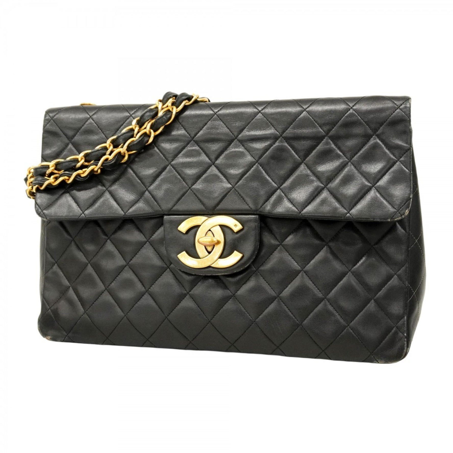Chanel Shoulder Bag, Deca Matelasse, Chain Lambskin