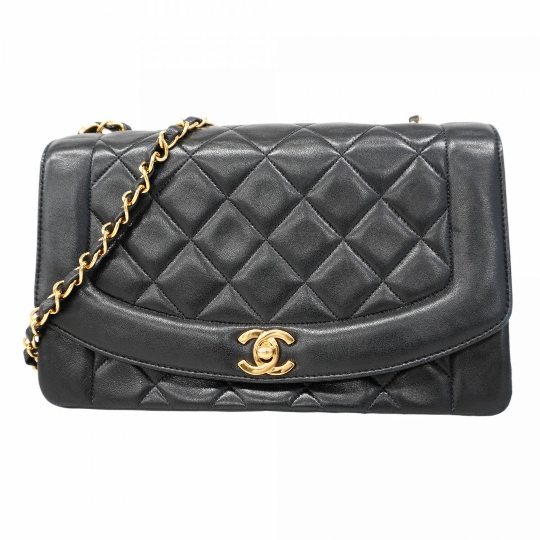 Chanel Diana Shoulder Bag with Chain Bag, Lambskin