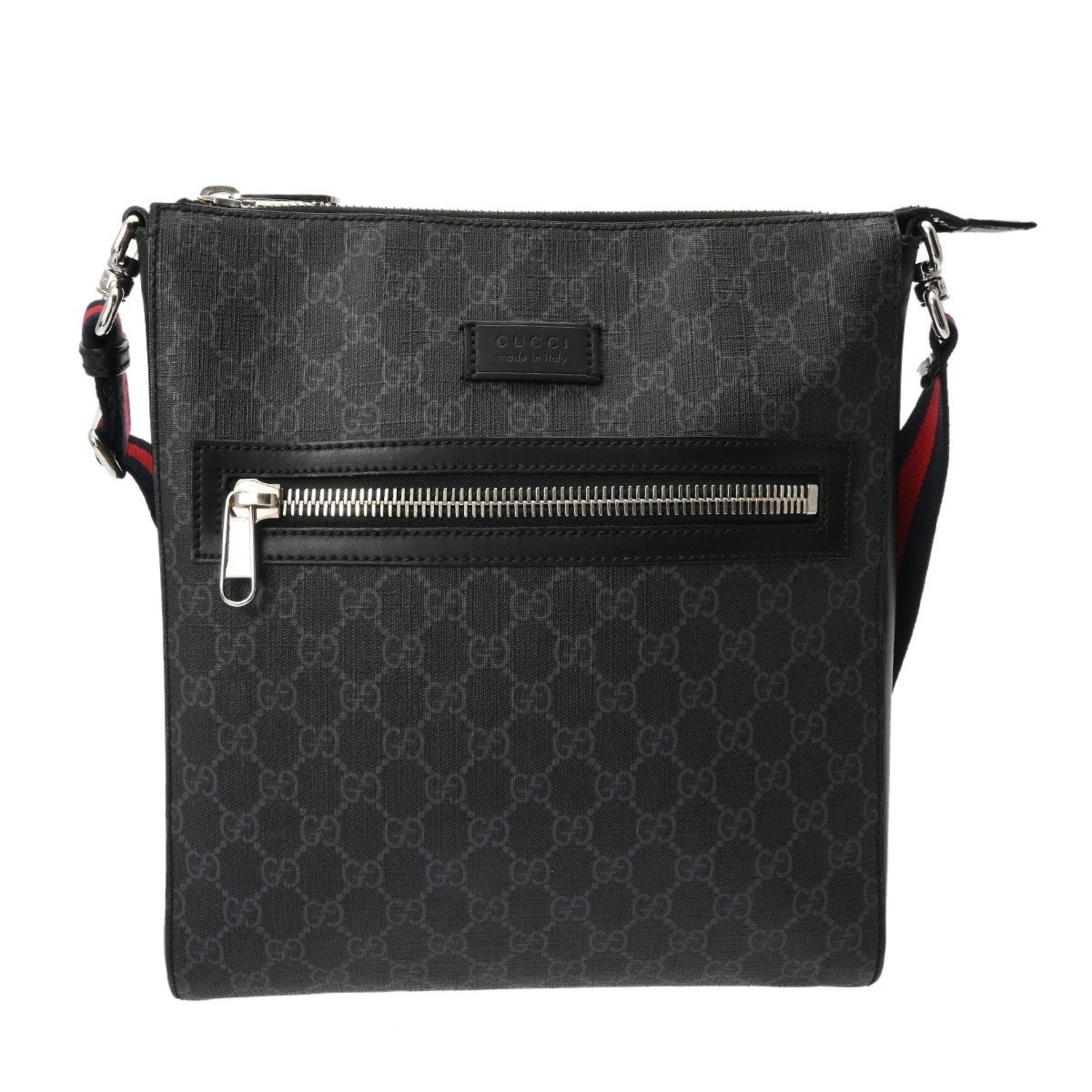 GUCCI GG Supreme Messenger Bag, PVC Leather Shoulder Bag