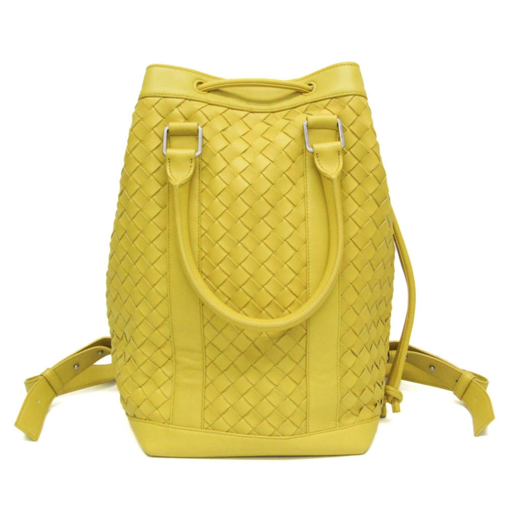 Bottega Veneta Intrecciato Men,Women Leather Backpack