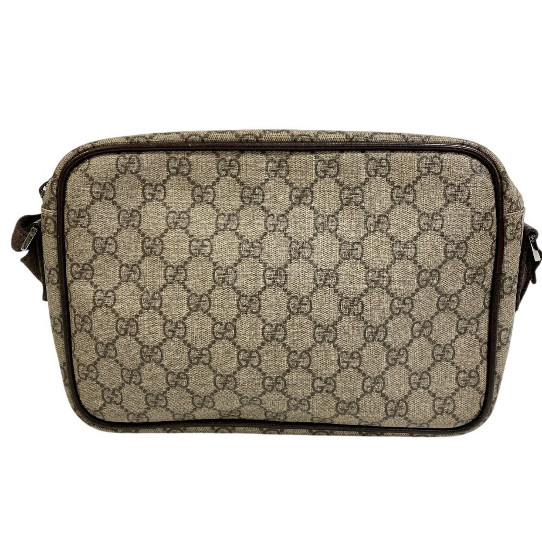 GUCCI GG Supreme Shoulder Bag (Brown) for Men