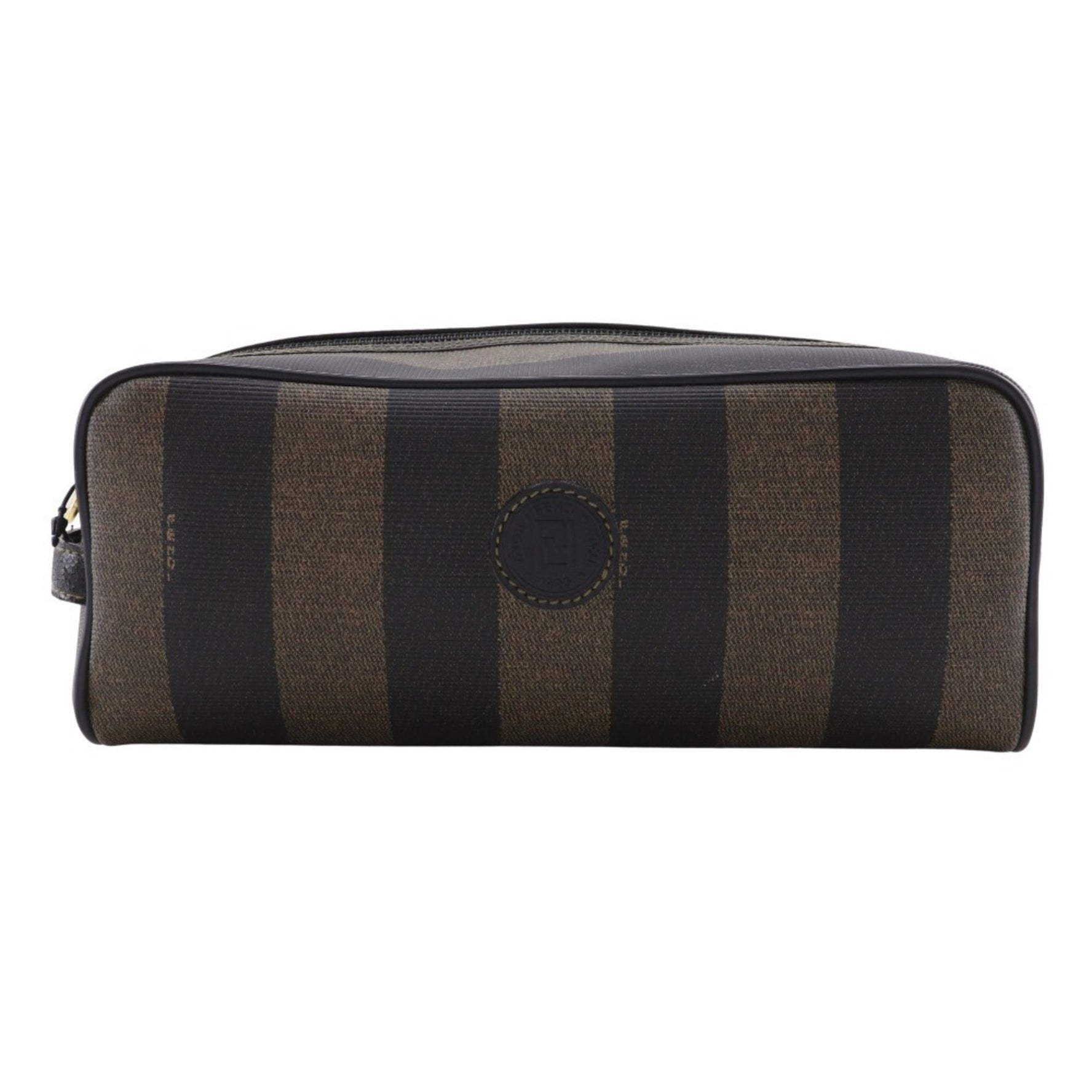 Fendi Pekan Pouch Vintage Second Bag, PVC, Zipper, Pekan