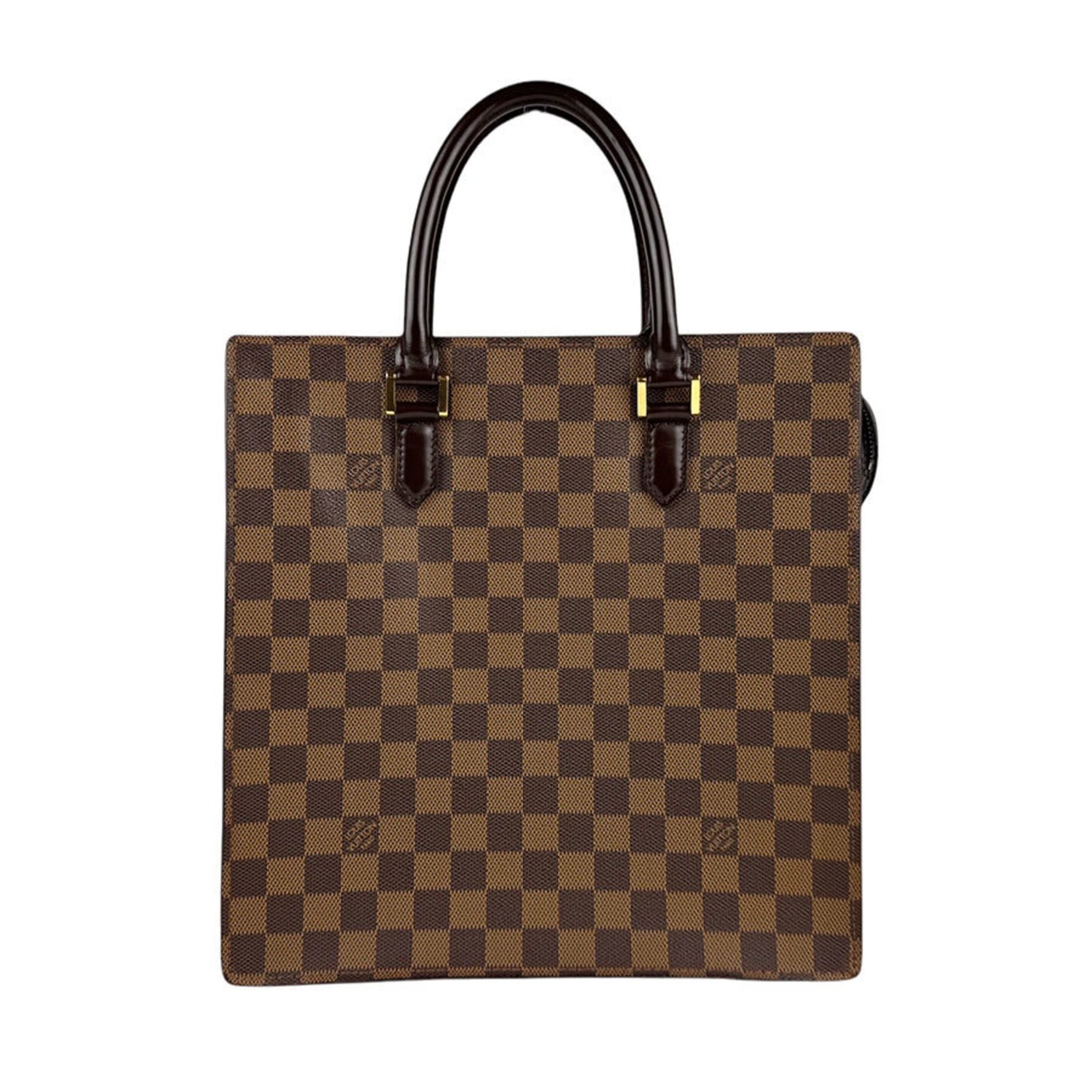 Louis Vuitton Handbag Damier Sac Plat PM Canvas Ebene Men's