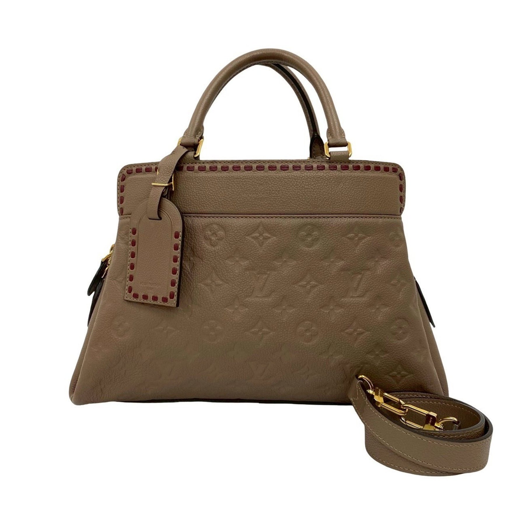 Louis Vuitton Vosges Monogram Empreinte Leather Handbag/Shoulder Bag in Taupe Glace