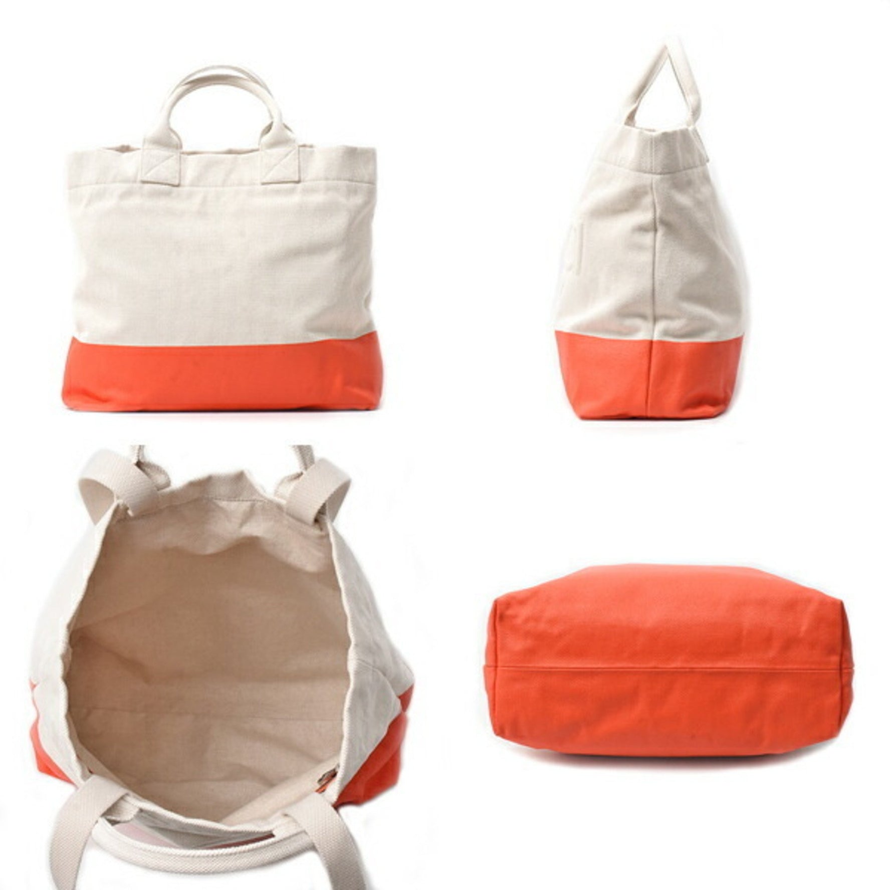 Gucci Men's and Embossed Canvas Handbag Tote Bag in White Orange