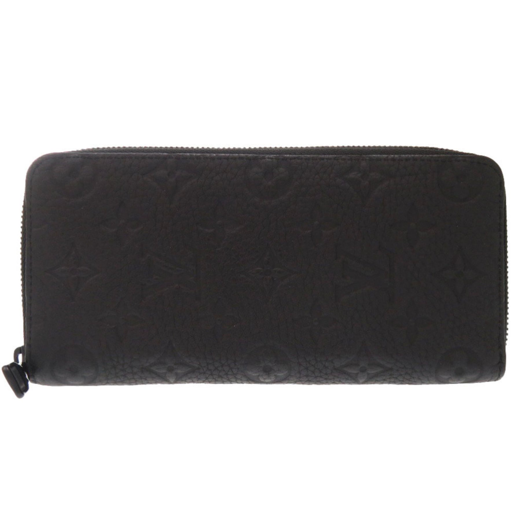 Louis Vuitton Zippy Wallet Vertical Black Noir IC Tag Taurillon Leather Long LV 1372 LOUIS VUITTON