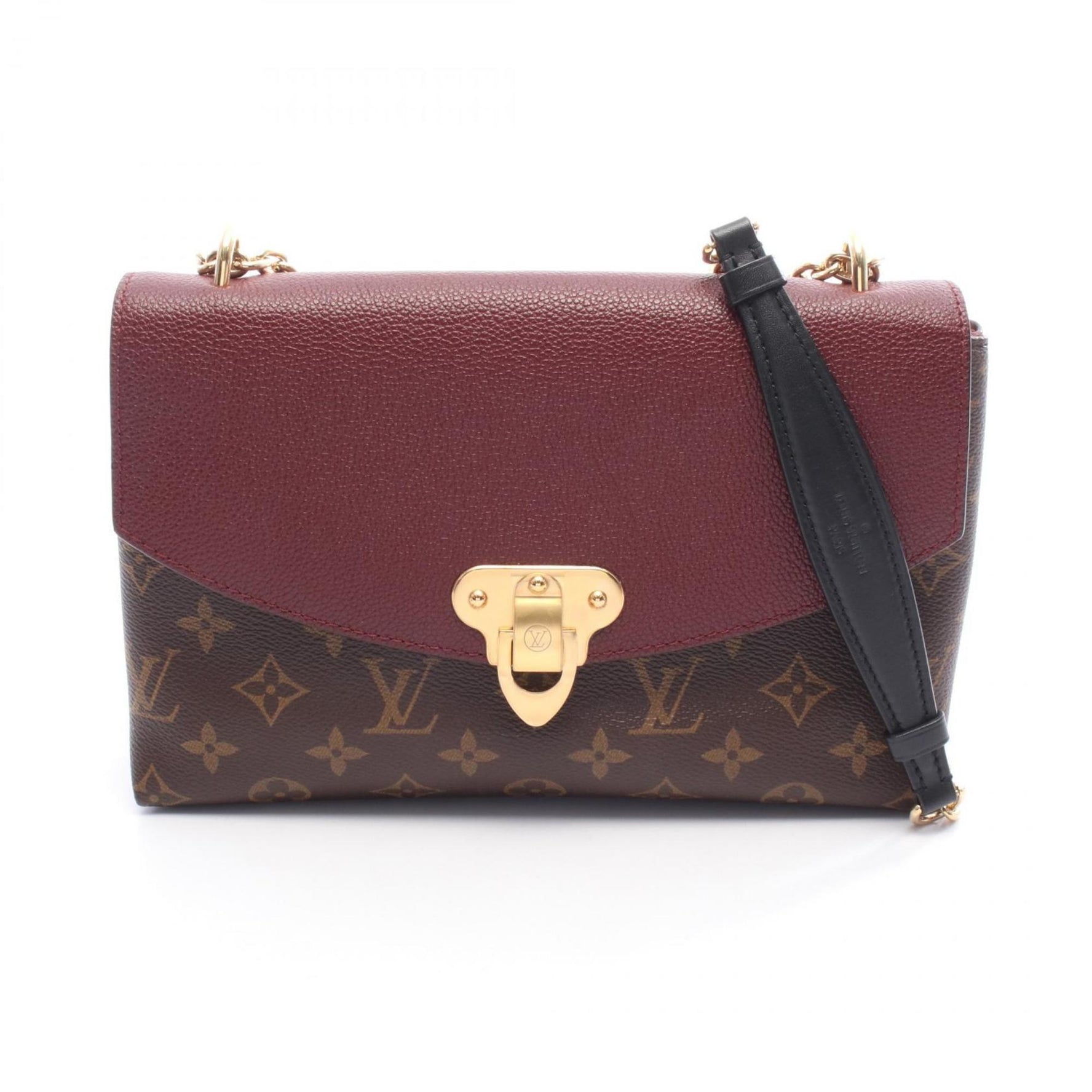Louis Vuitton Saint-Placide Monogram Shoulder Bag, Coated Canvas and Leather, Brown Bordeaux