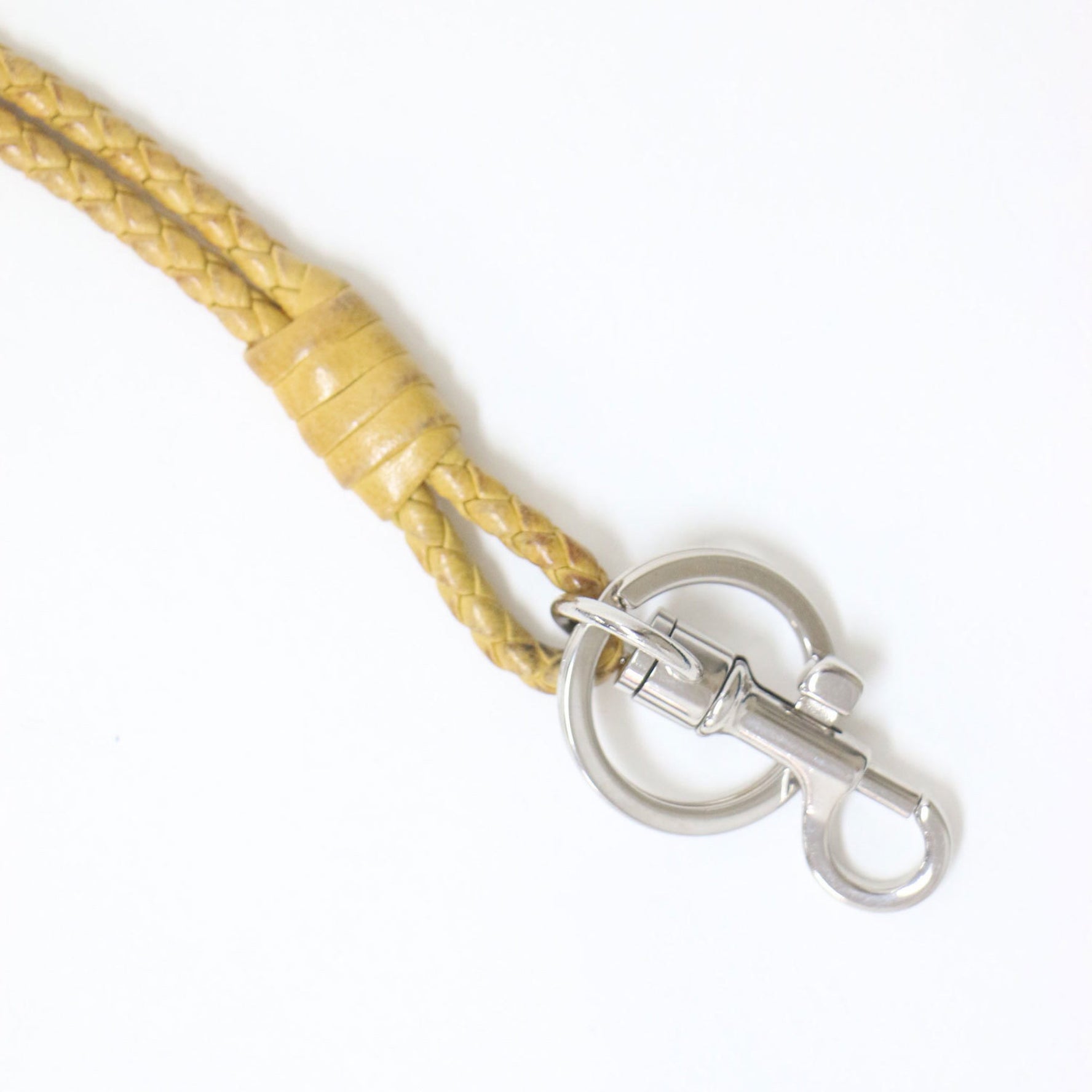 BOTTEGA VENETA Bottega Veneta Intrecciato Long Strap Neck Leather Key Ring