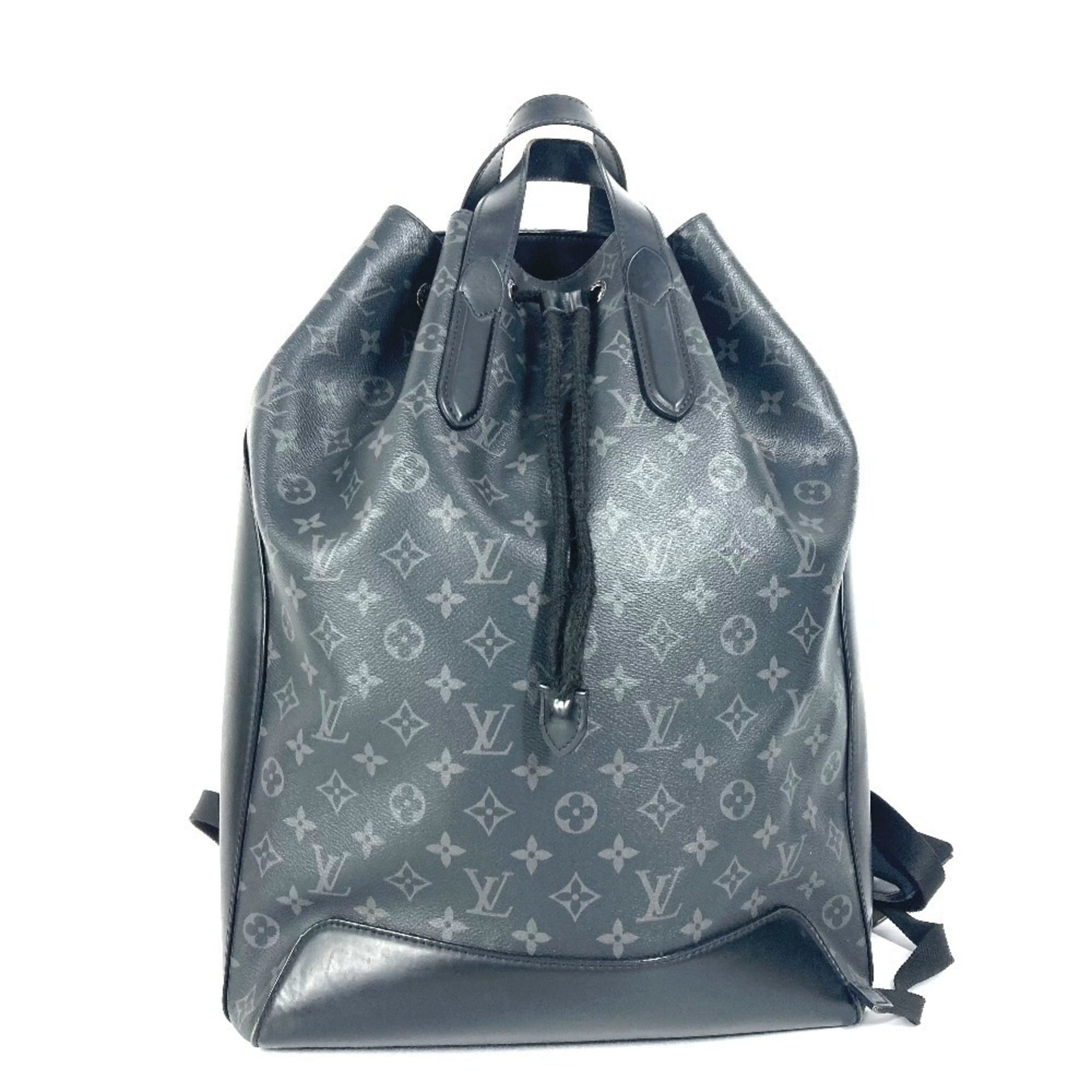 Louis Vuitton Monogram Eclipse Backpack Explorer Bag Handbag Rucksack Canvas Men's Black