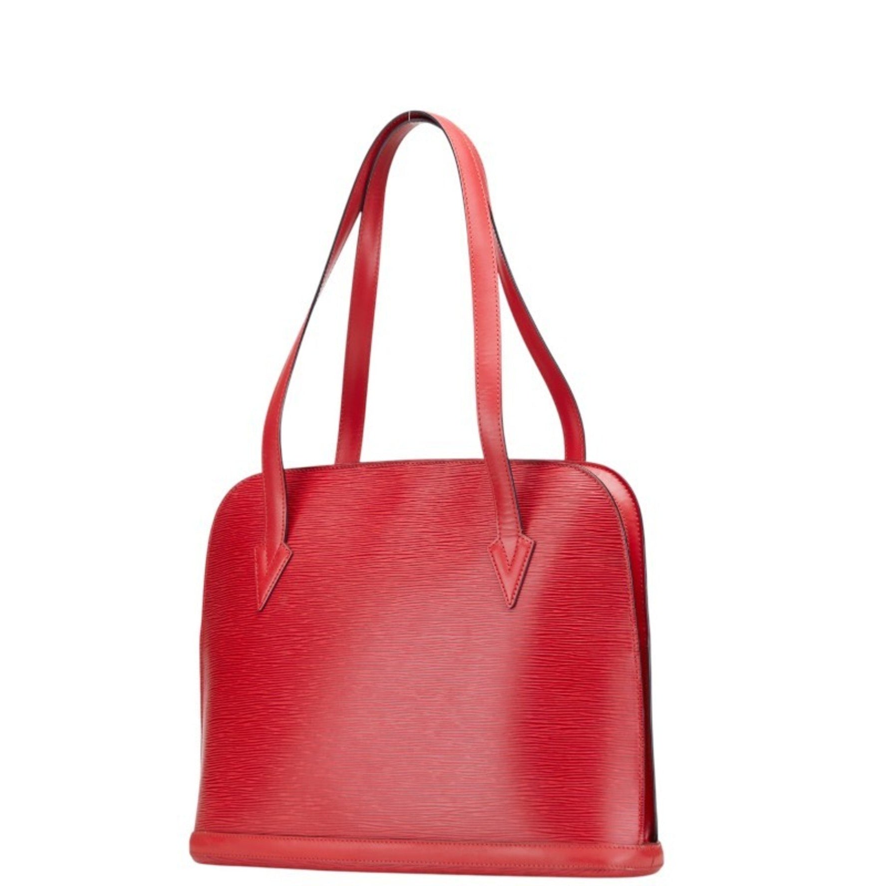 Louis Vuitton Epi Lussac Tote Bag, One-Shoulder Bag Castilian Red Leather