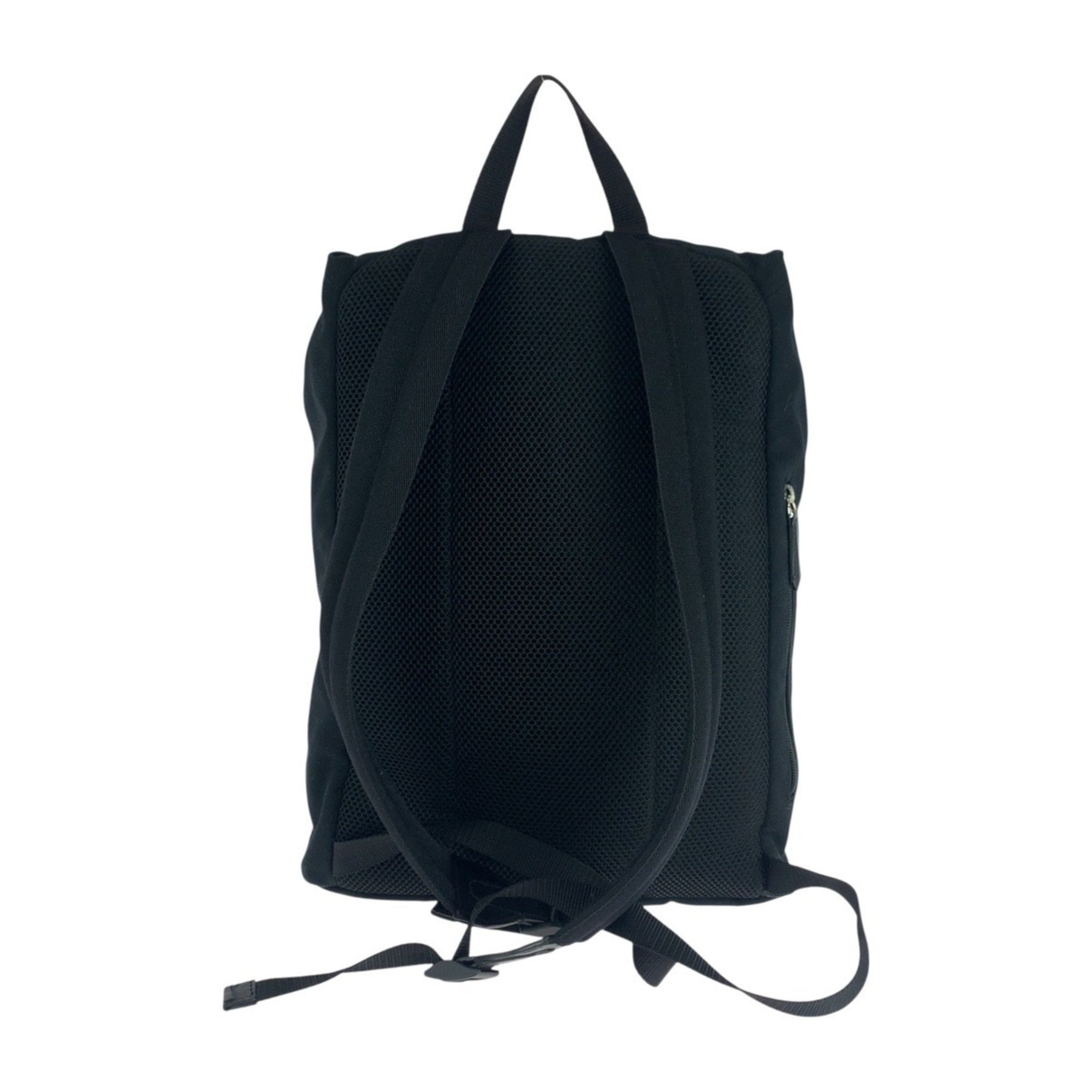 FENDI Backpack in Black, Brown, and Silver Hardware with Canvas