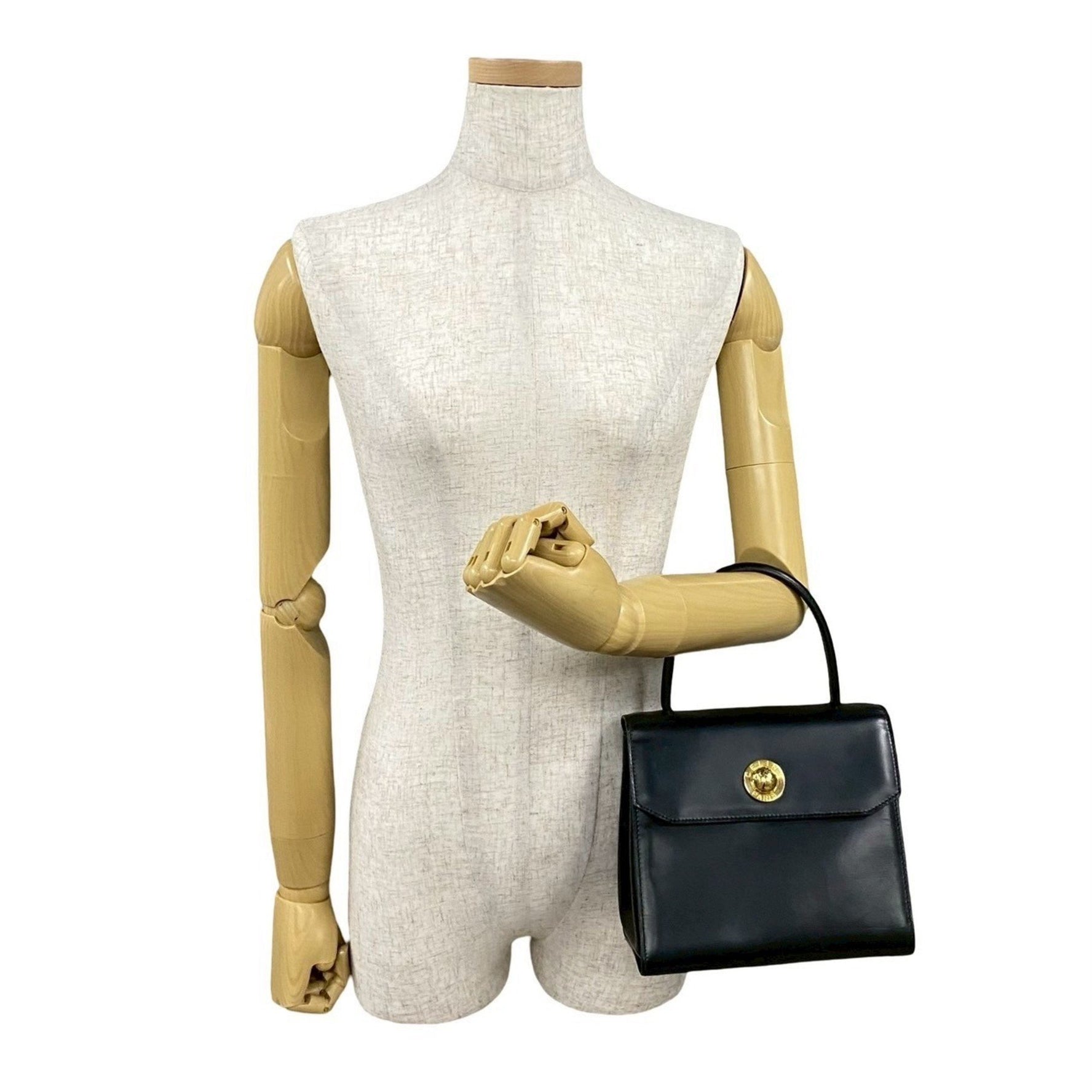 CELINE Star Ball Hardware Calfskin Leather Mini Tote Bag in