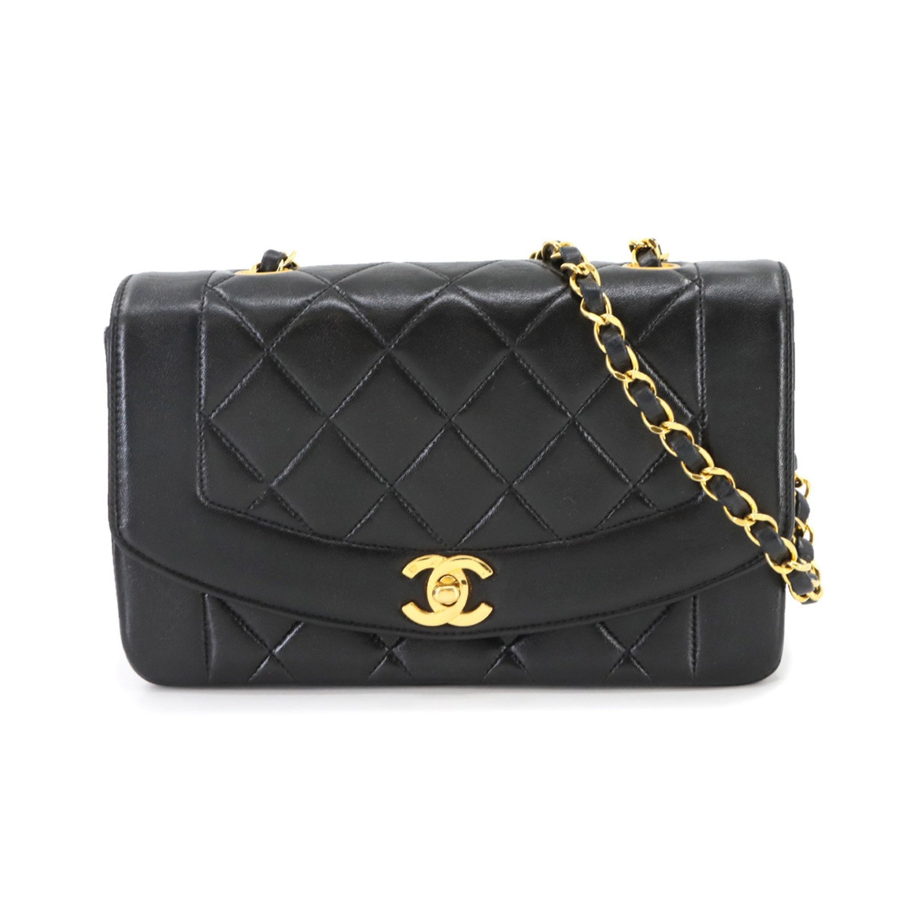 CHANEL Diana Matelasse 22 Chain Shoulder Bag in Lambskin