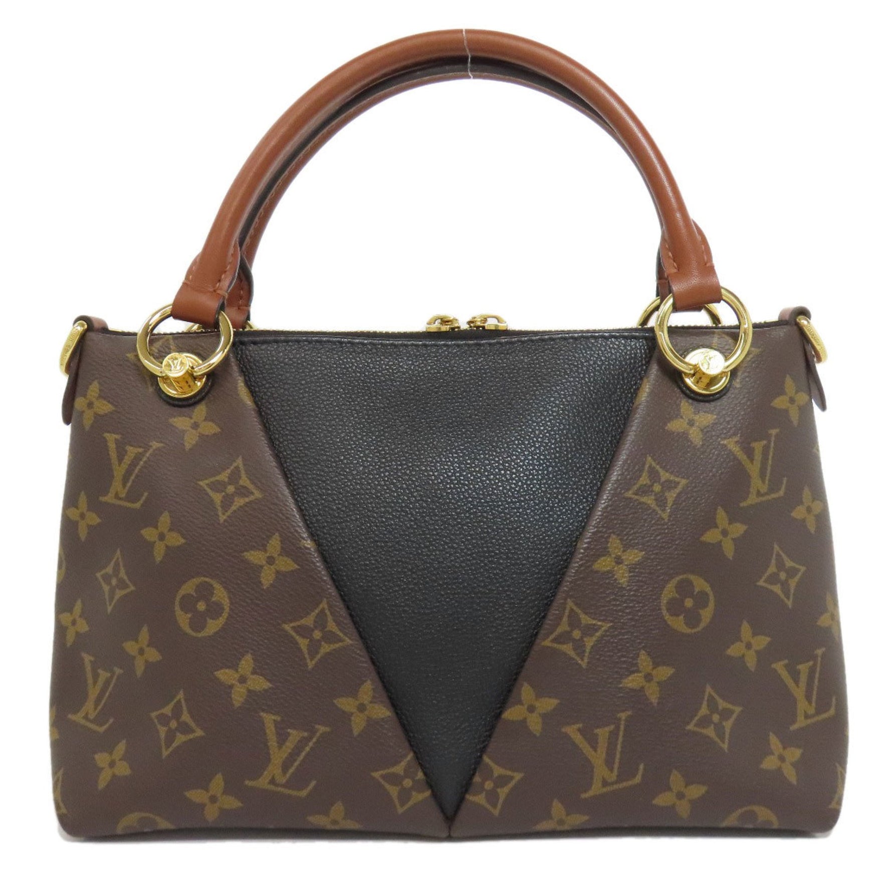 Louis Vuitton V Tote BB Handbag Monogram Canvas