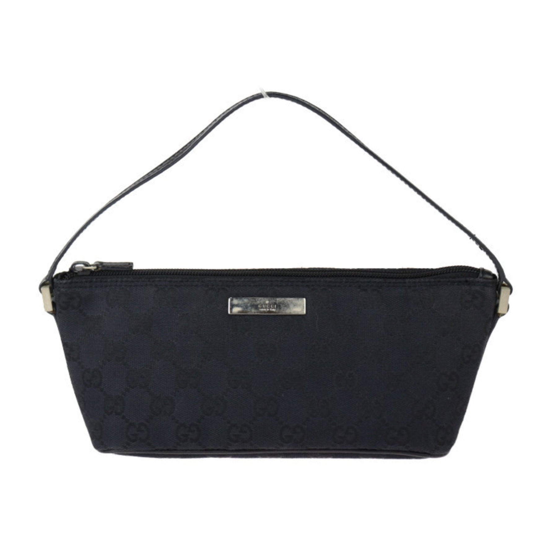 GUCCI Gucci Pouch GG Canvas Handbag 039 1103 2123 Leather Black