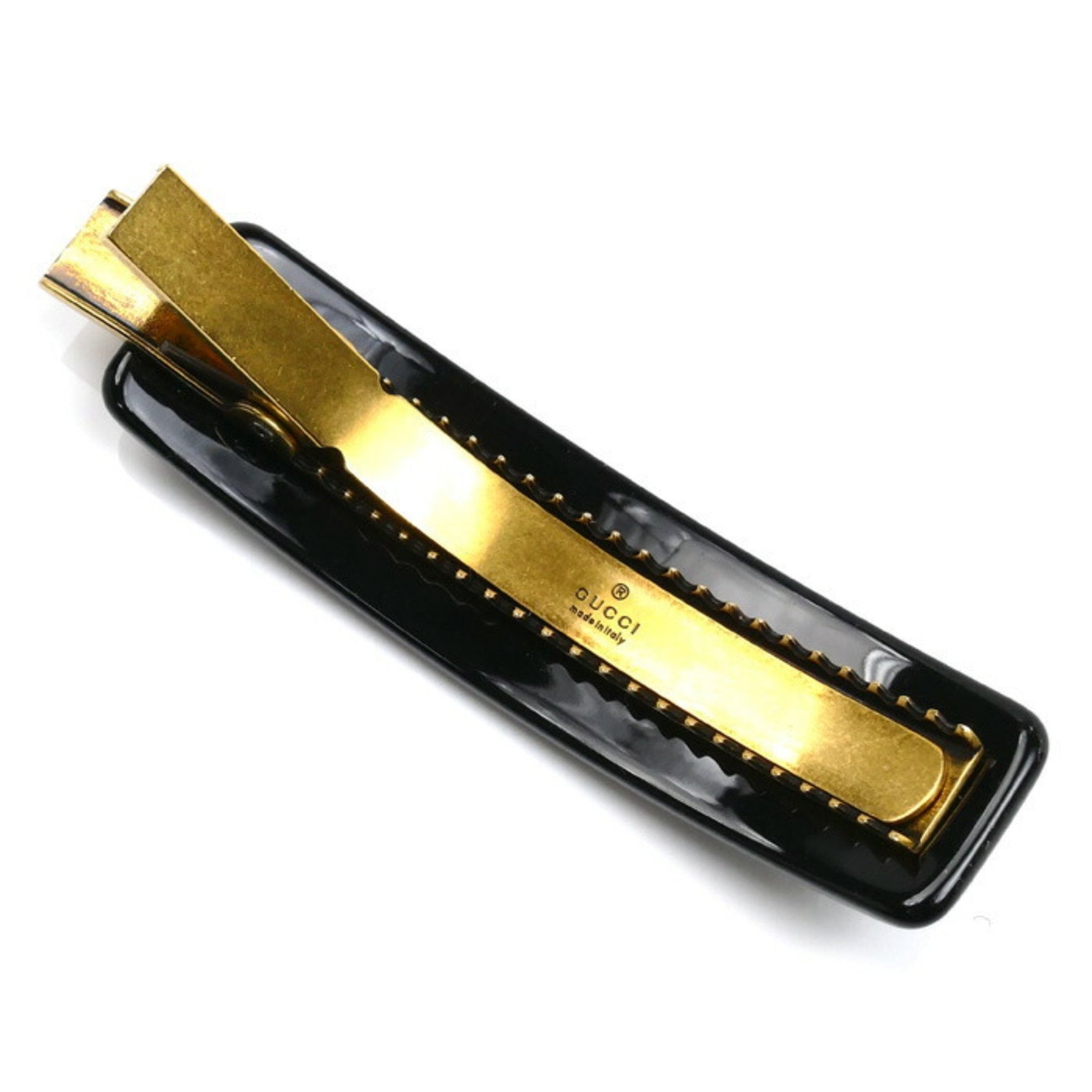 GUCCI Acrylic Rhinestone Hair Clip Resin ?513986 8519